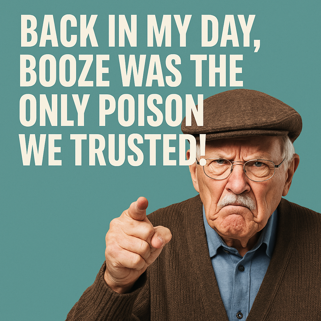 Back in My Day, Booze Was the Only Poison We Trusted!” – A Rant at the Dinosaurs of Distilled Spirits