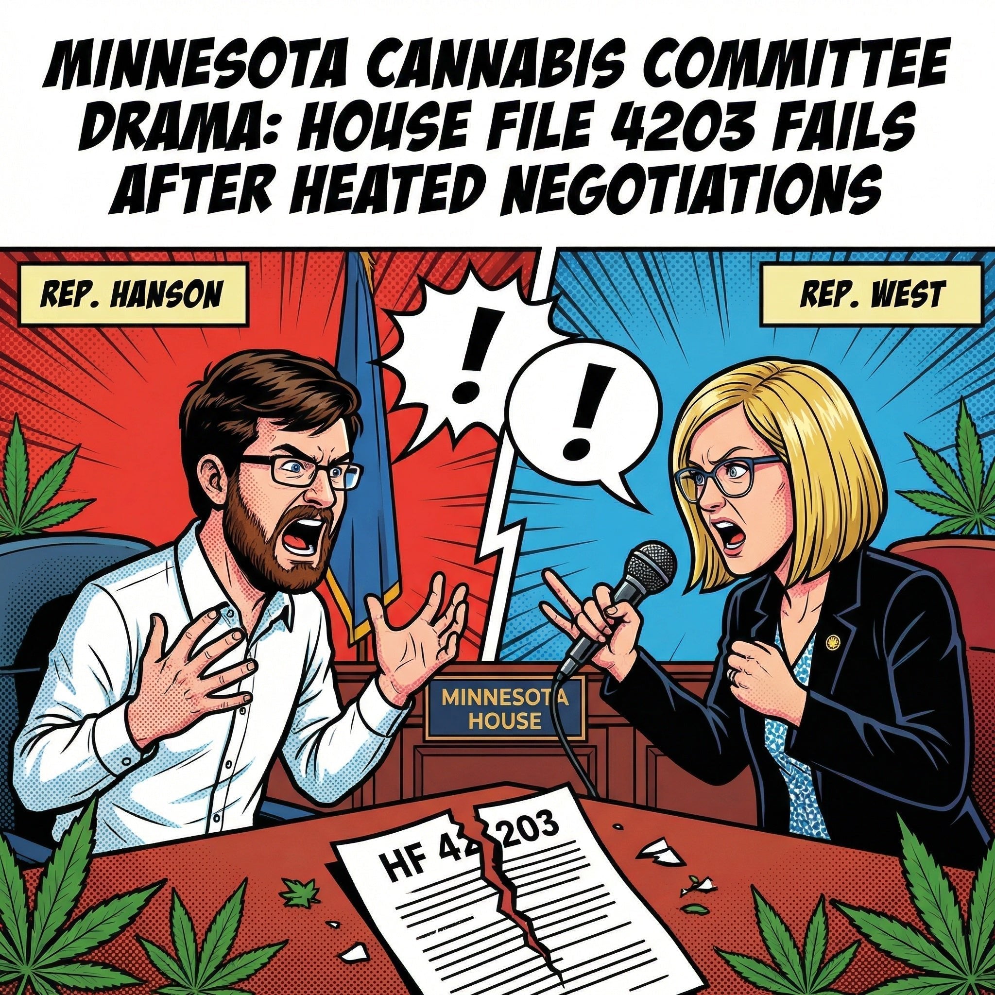Minnesota Cannabis Committee Drama: House File 4203 Fails After Heated Negotiations