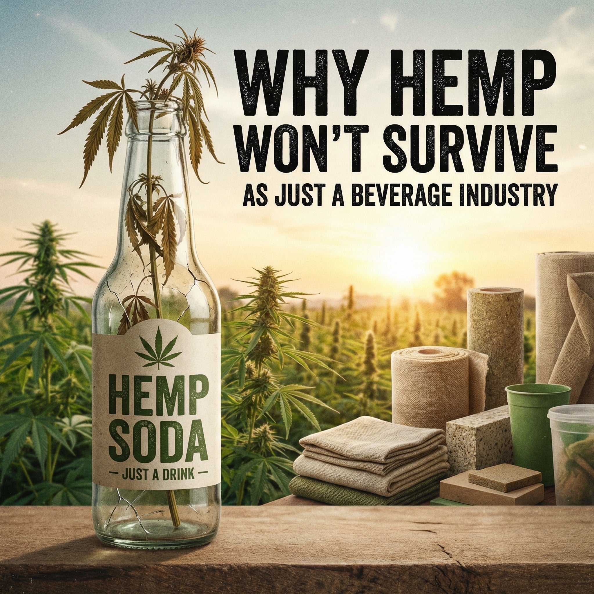 Why Hemp Won’t Survive as Just a Beverage Industry
