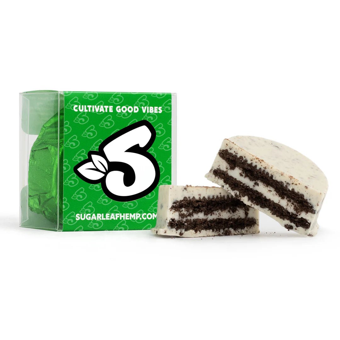 100 MG Delta-9 THC Chocolate Dipped Cookie | Cookies N' Cream