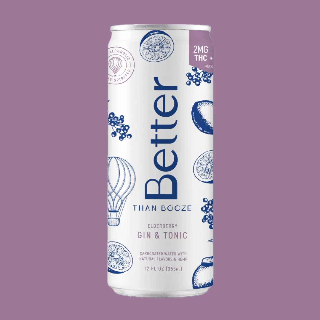 2MG THC + 6MG CBD Elderberry Gin & Tonic