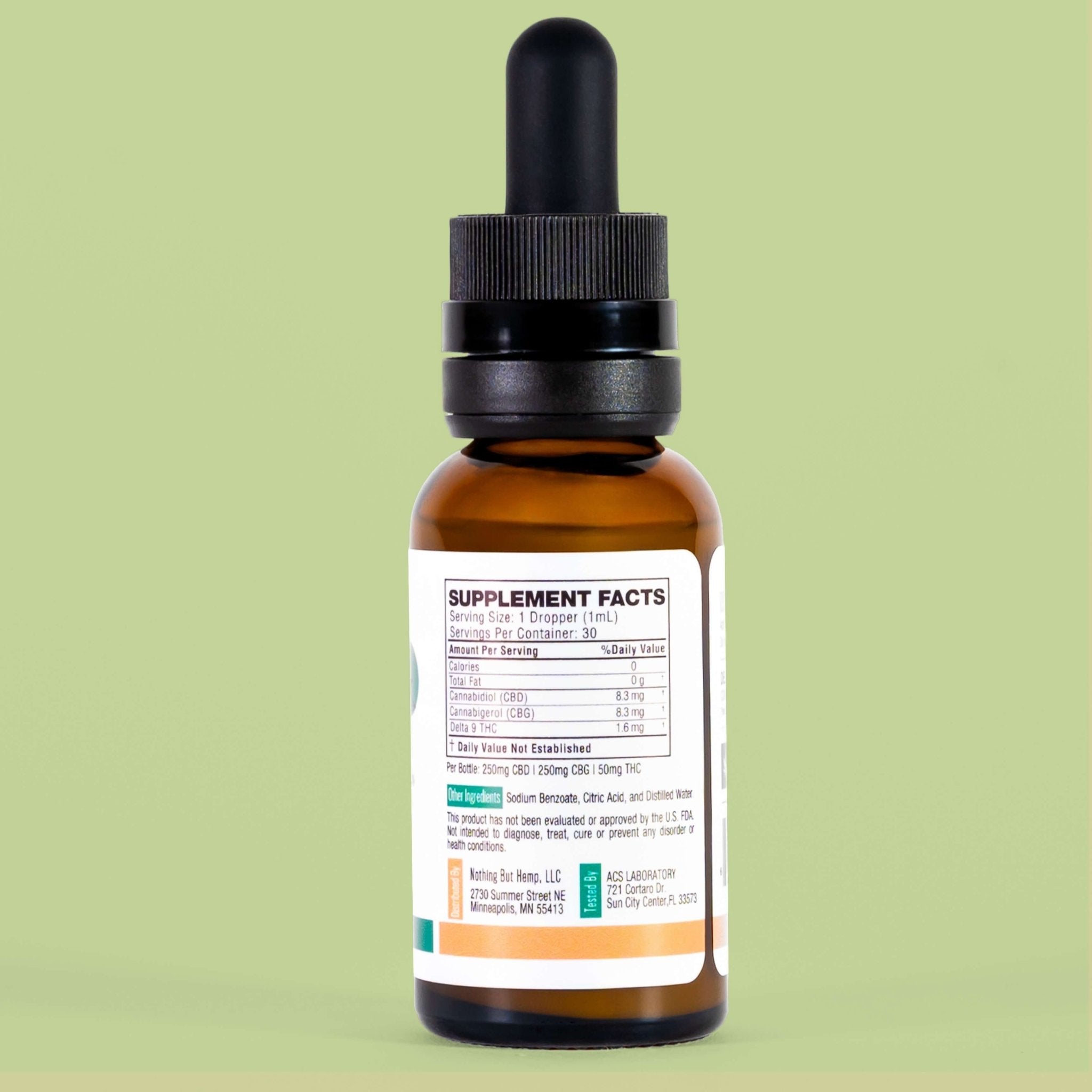 550mg THC + CBD + CBG Tincture | Beverage Enhancer