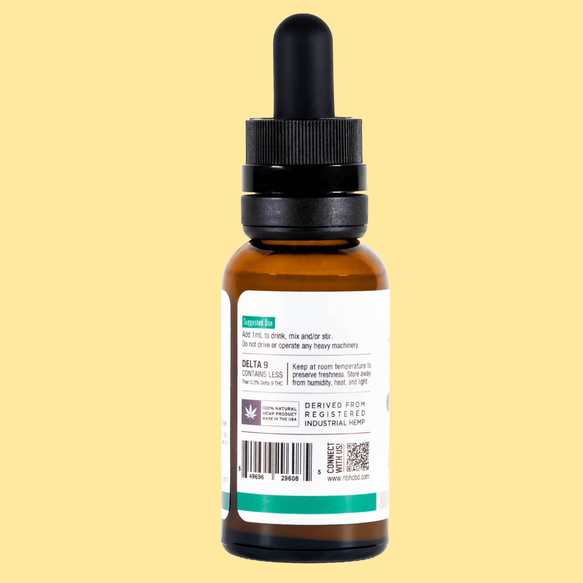 Broad Spectrum CBD Tincture 600mg | Beverage Enhancer