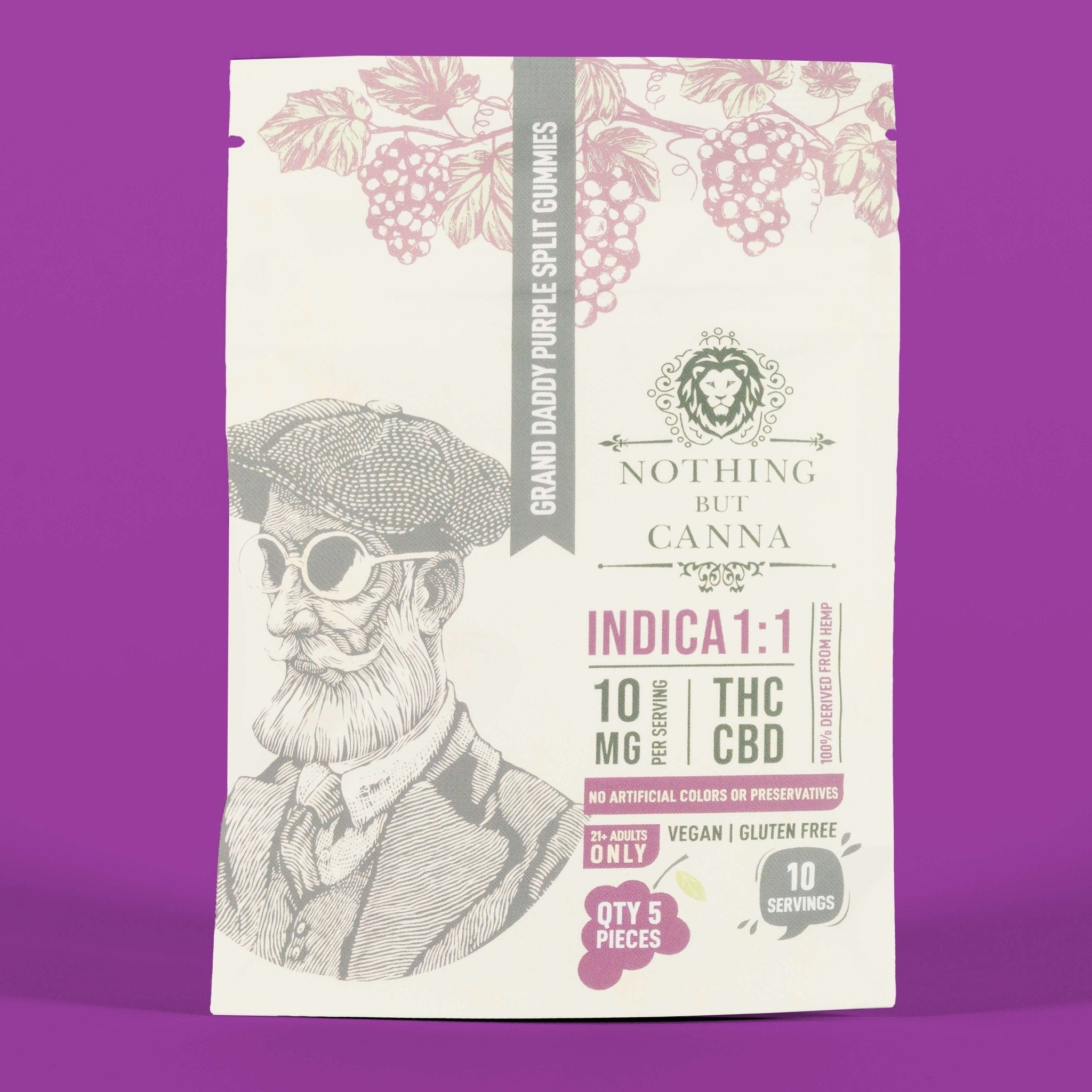 CBD+THC Gummies - Indica - Grand Daddy Purple