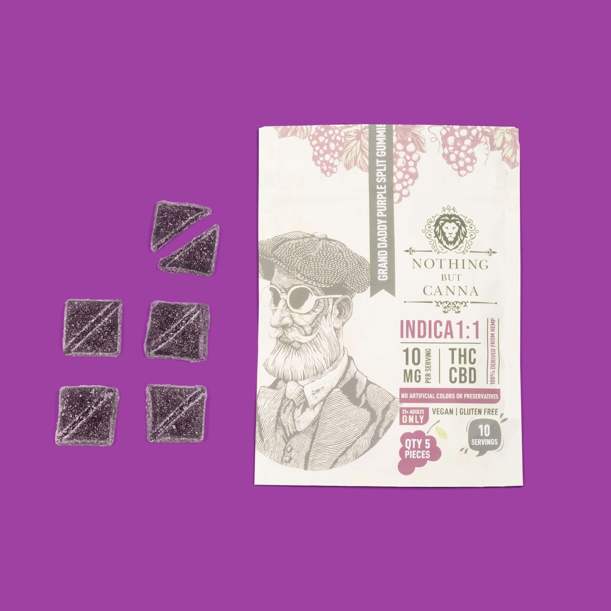 CBD+THC Gummies - Indica - Grand Daddy Purple
