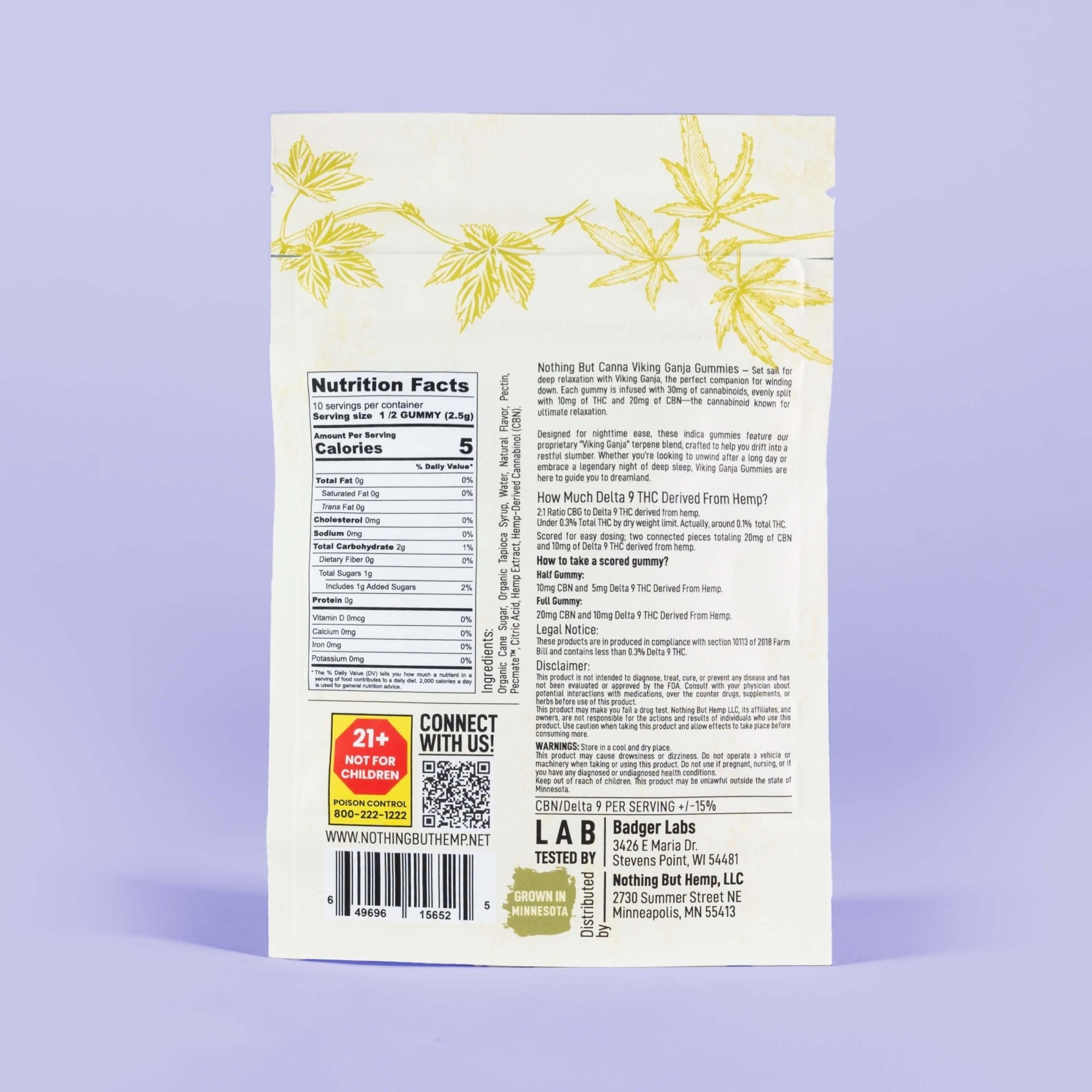 CBN+THC Gummies - Indica - Viking Ganja