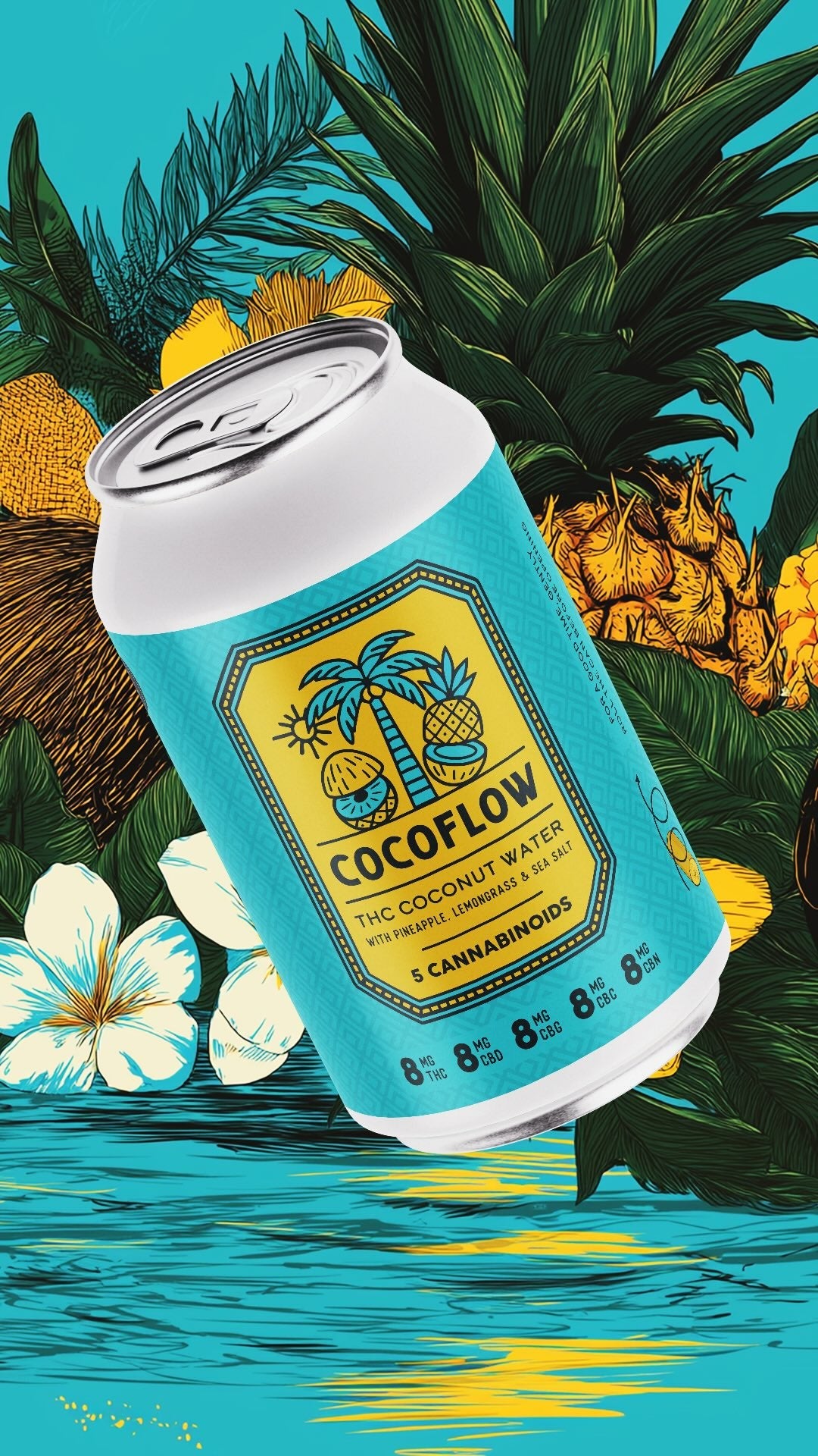 Coco Flow – Functional THC Coconut Water (40mg Total Cannabinoids)