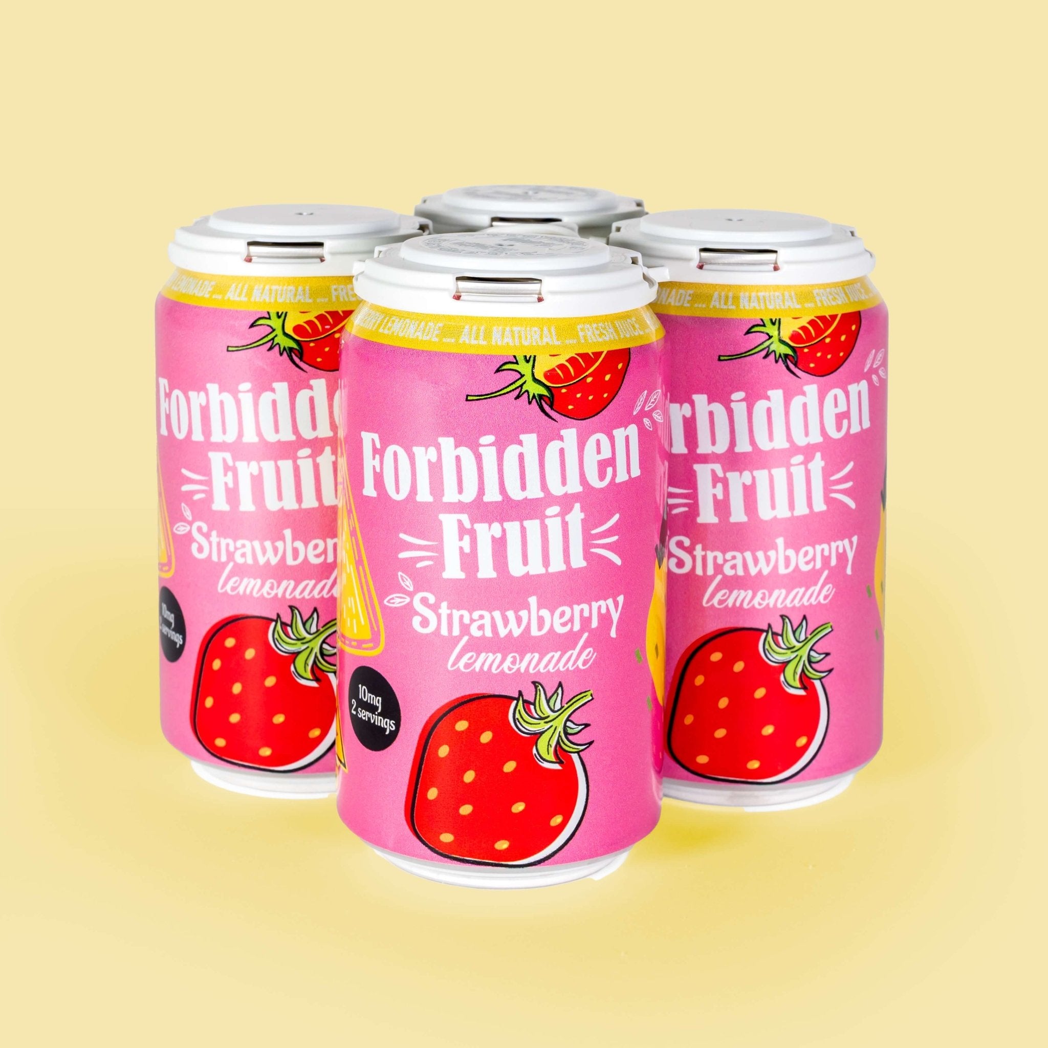 Forbidden Fruit THC Strawberry Lemonade | 4-Pack | Nothing But Hemp