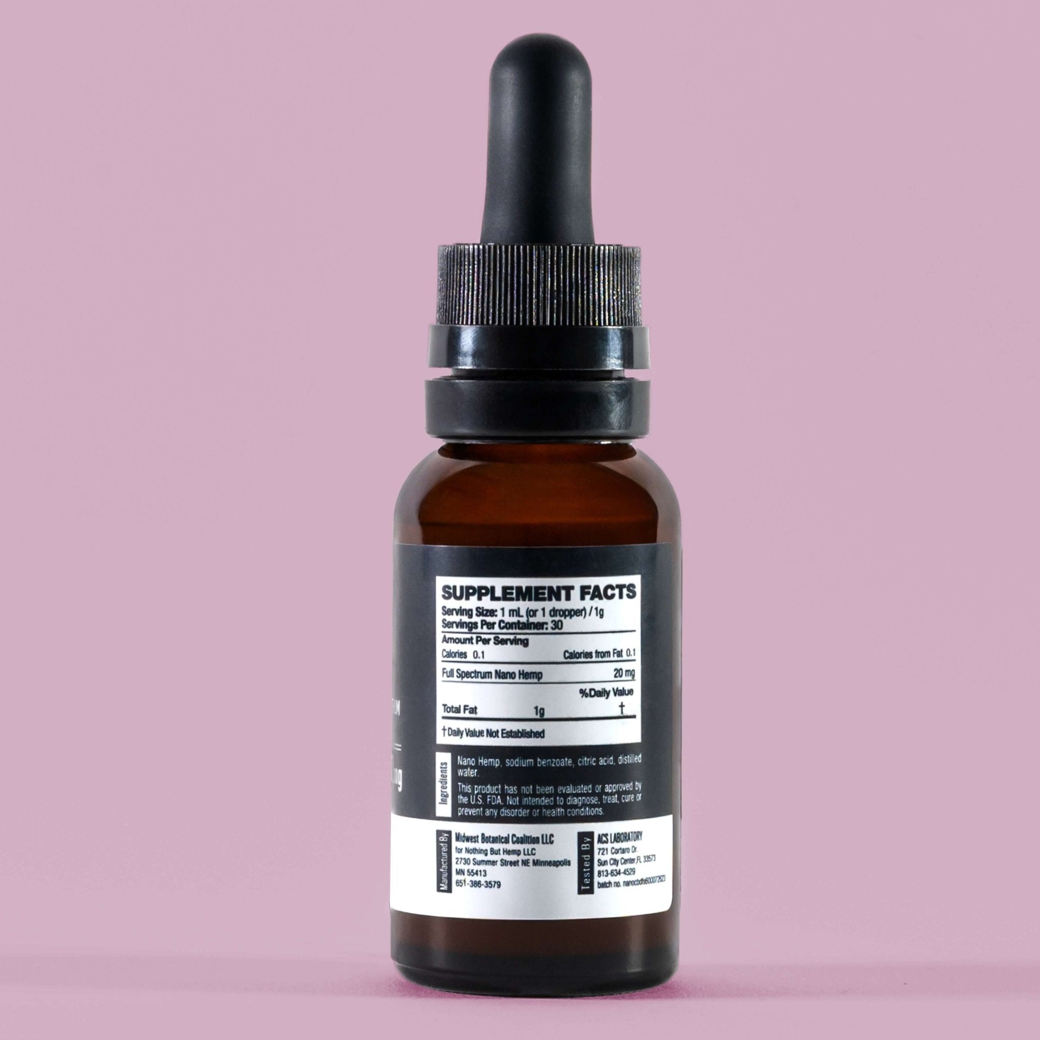 Full Spectrum CBD Tincture 600 mg