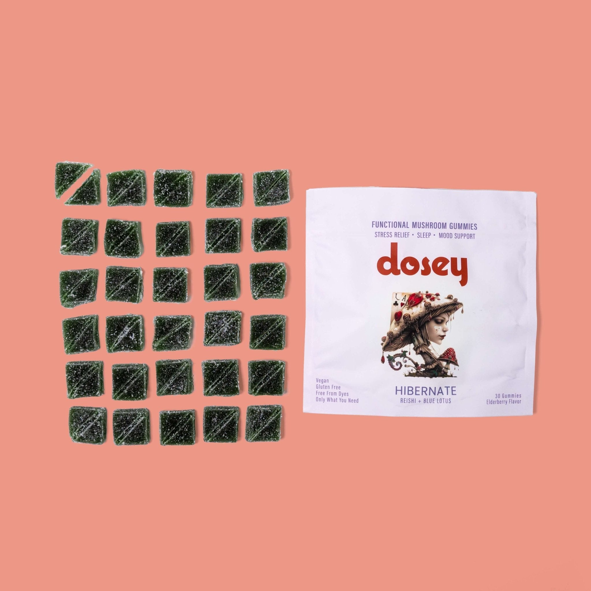 Functional Reishi & Blue Lotus Mushroom Gummies