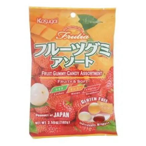 Kasugai Gummy Mix – Lychee, Mango & Strawberry (Japan)