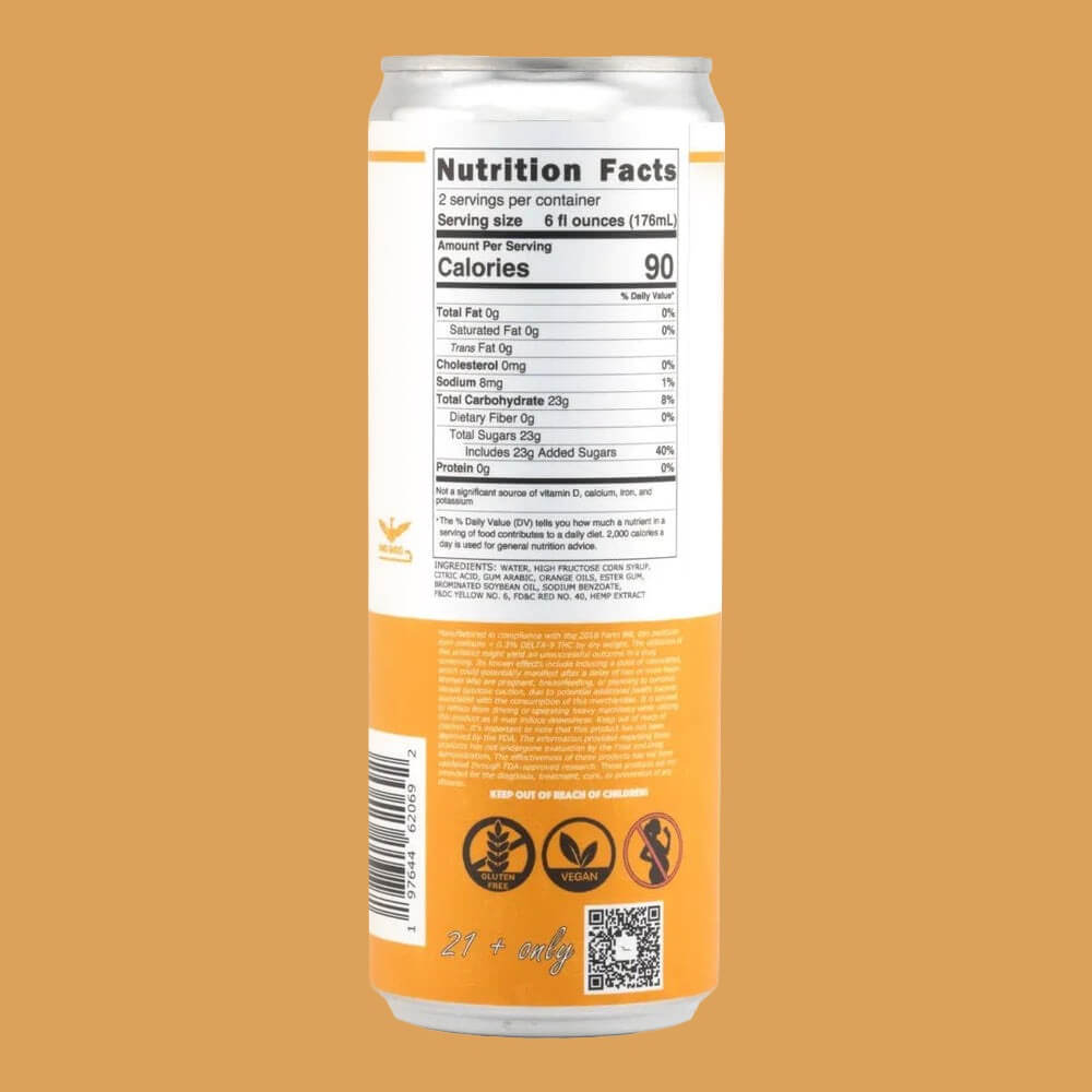 Looner Sweet Orange 10mg THC Soda – 4 Pack