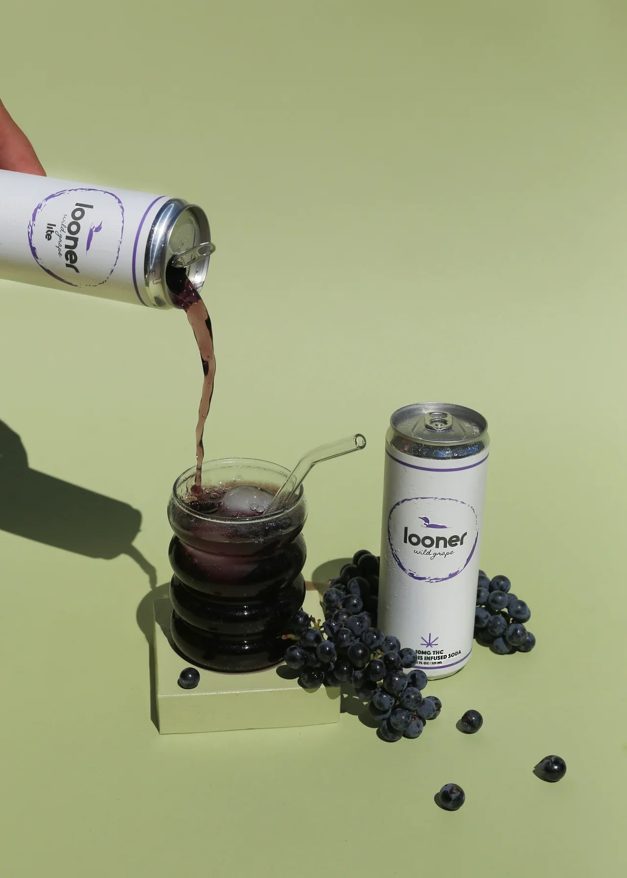 Looner Wild Grape 10mg THC Soda – 4 Pack