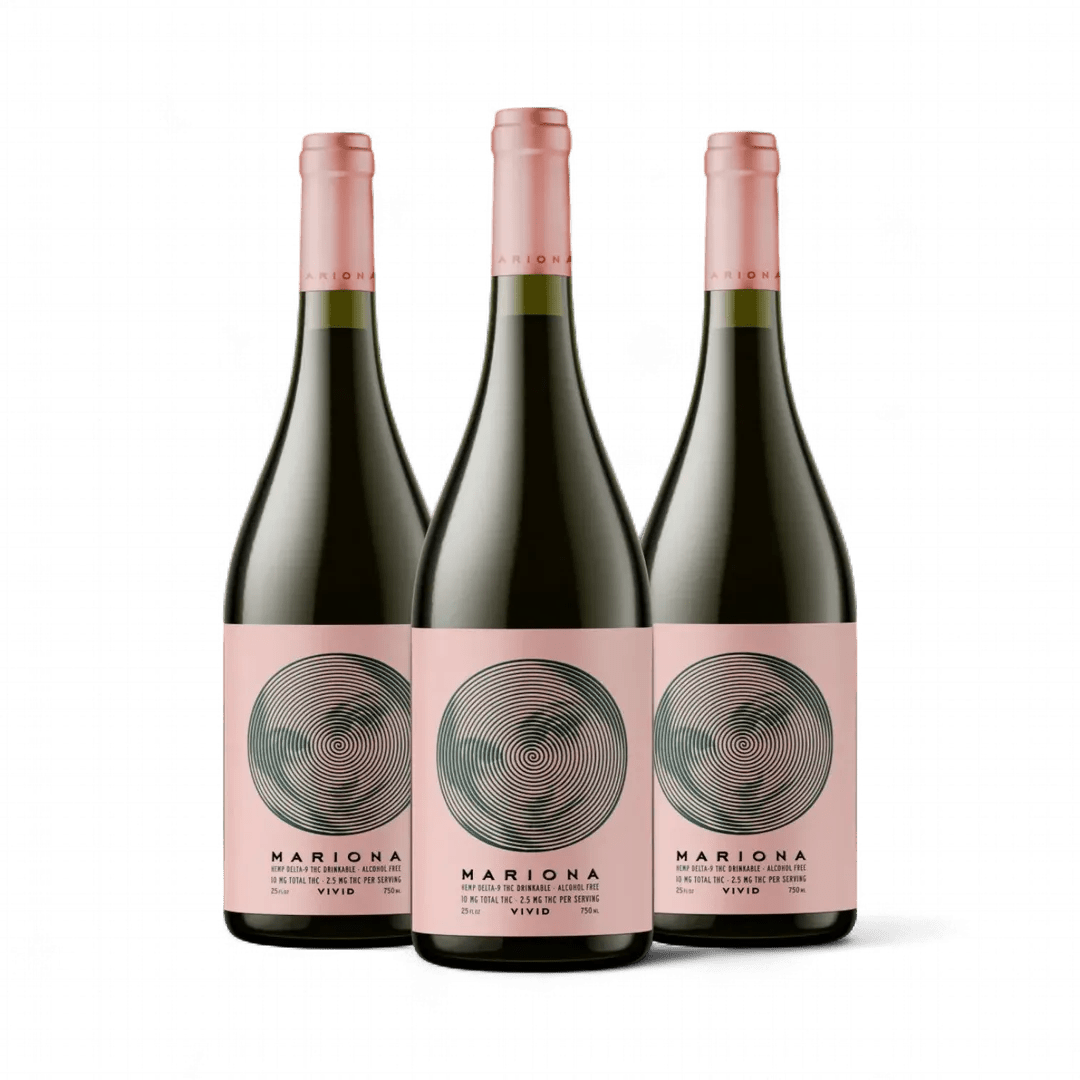 Mariona Vivid | THC-Infused Non-Alcoholic Pink Wine
