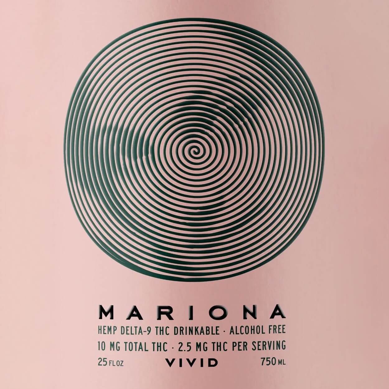 Mariona Vivid | THC-Infused Non-Alcoholic Pink Wine