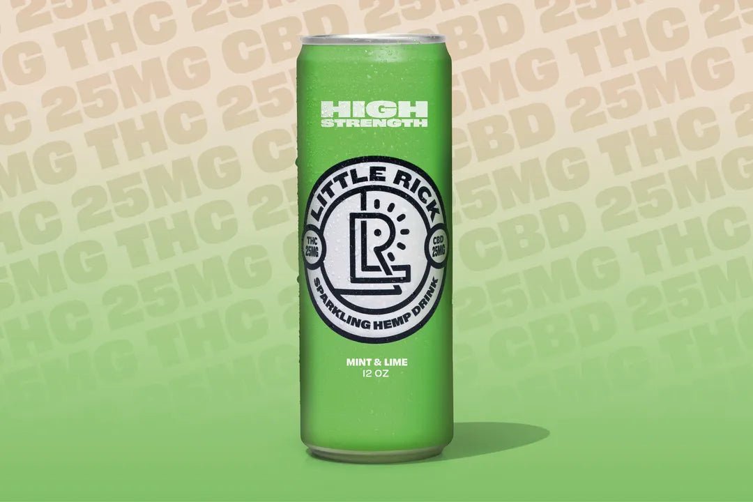 Mint & Lime - 25mg THC Drink (Single Can)