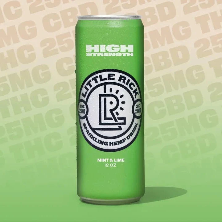 Mint & Lime - 25mg THC Drink (Single Can)