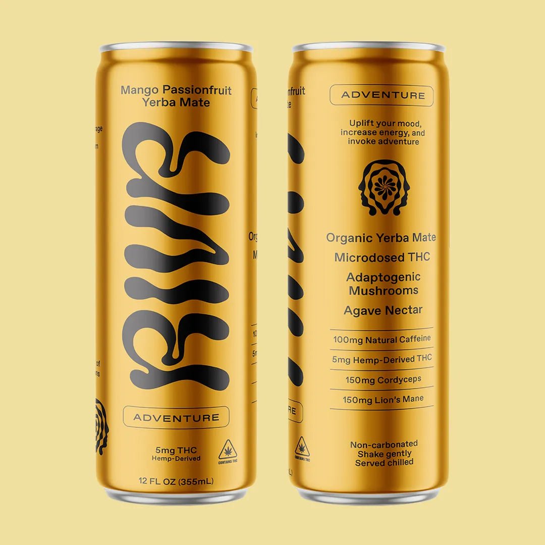 Mushroom THC Drink & Yerba Mate - Mango Passionfruit