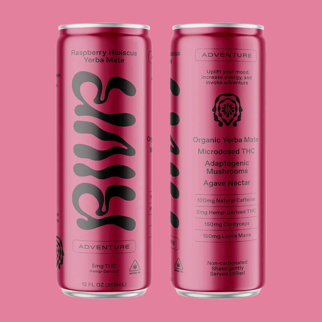 Mushroom THC Drink & Yerba Mate - Raspberry Hibiscus