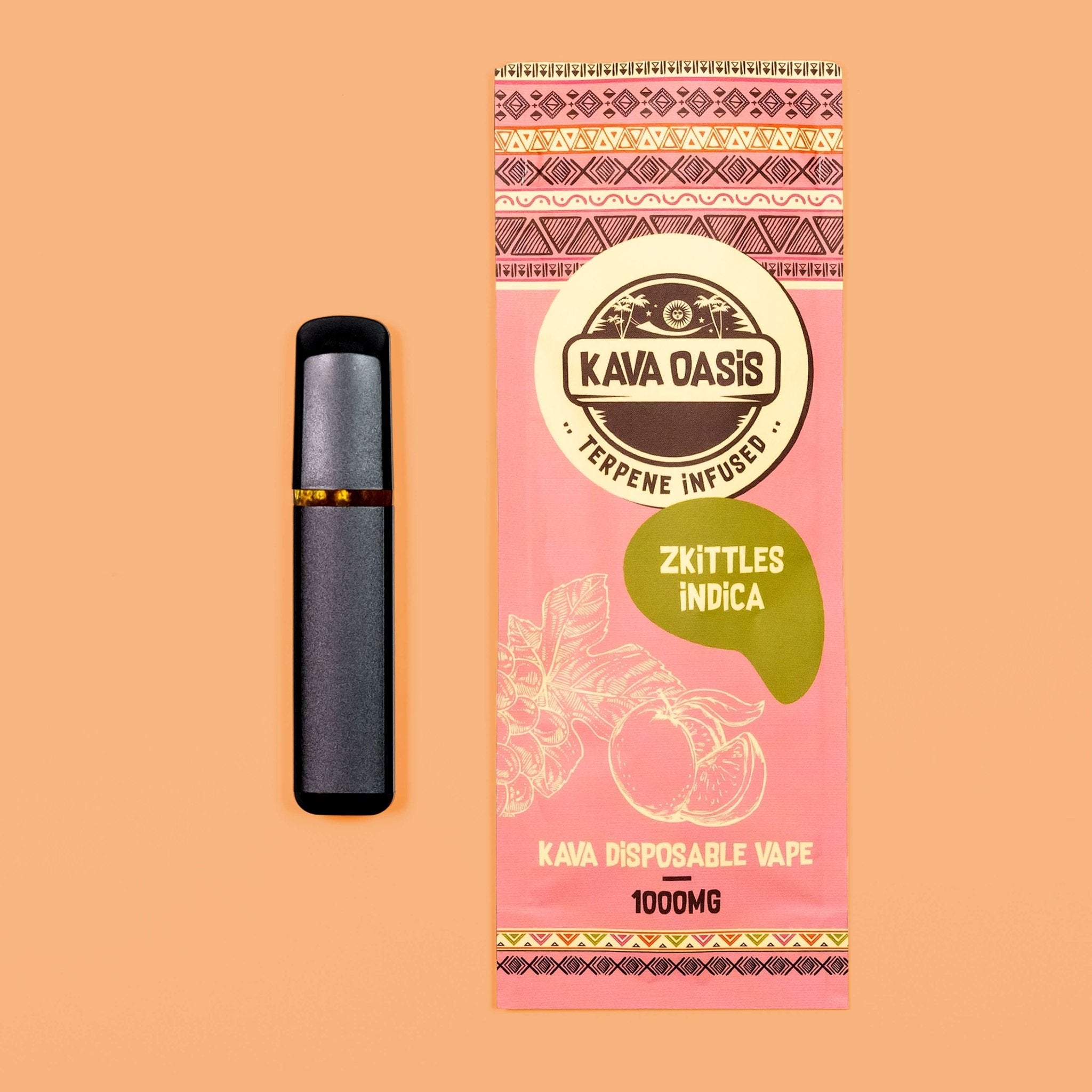 Relaxation Redefined: Kava Vape 1000mg with Zkittles Indica Terpenes