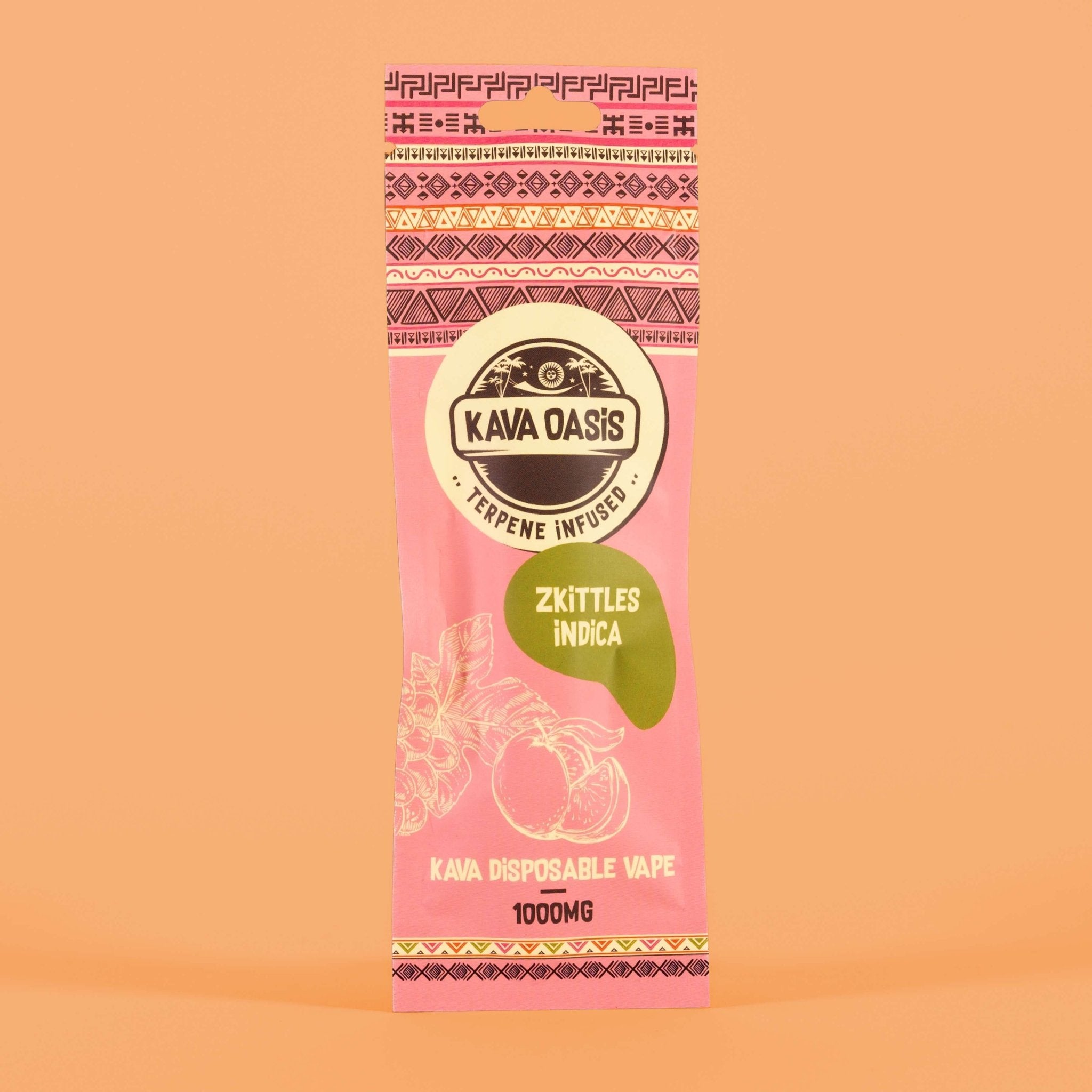 Relaxation Redefined: Kava Vape 1000mg with Zkittles Indica Terpenes