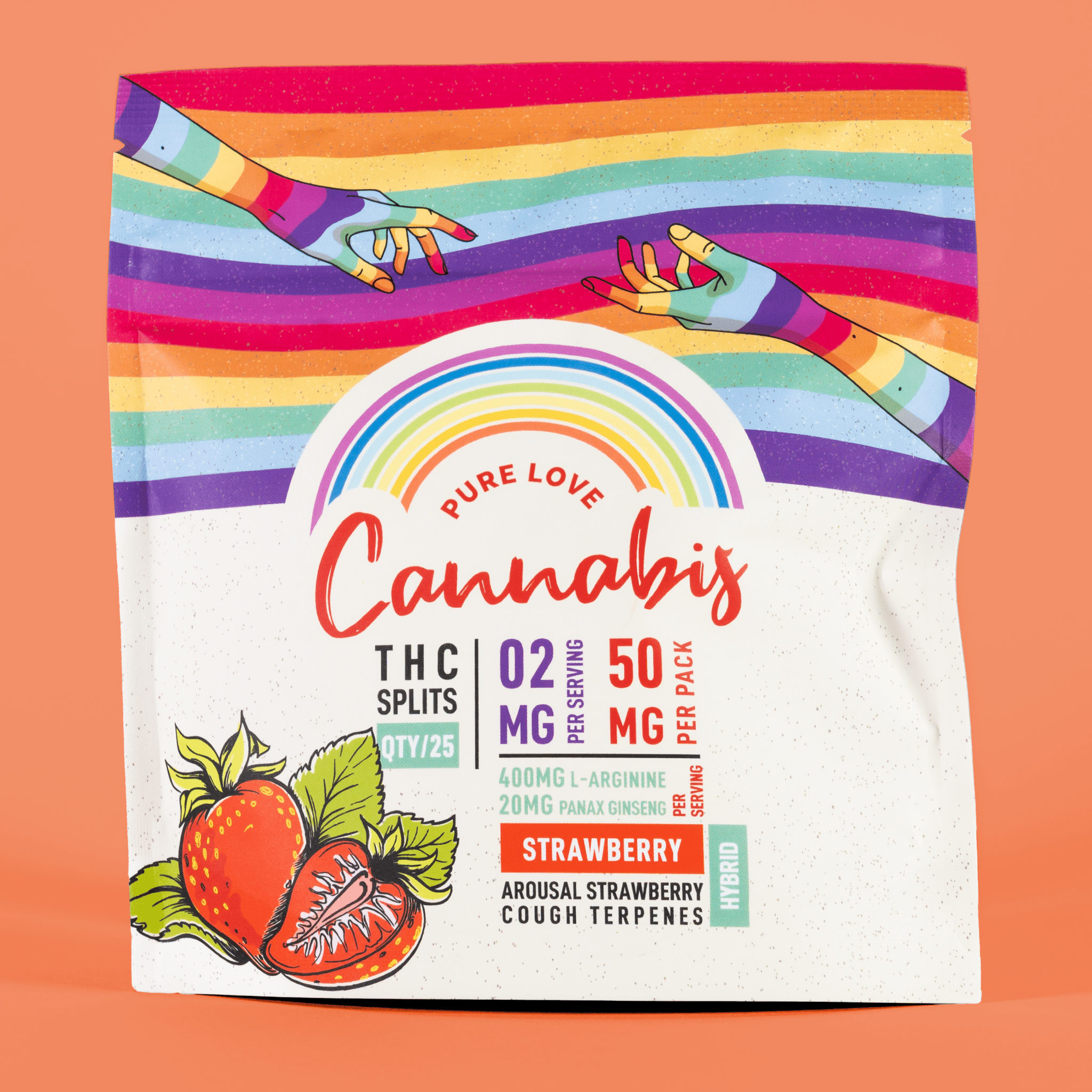 Sex Gummies with THC - Strawberry (25 Pack)
