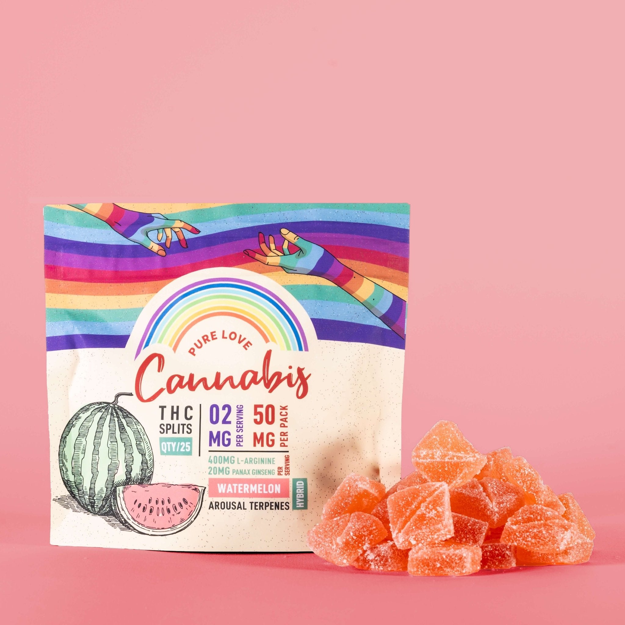 Sex Gummies with THC - Watermelon (25 Pack)