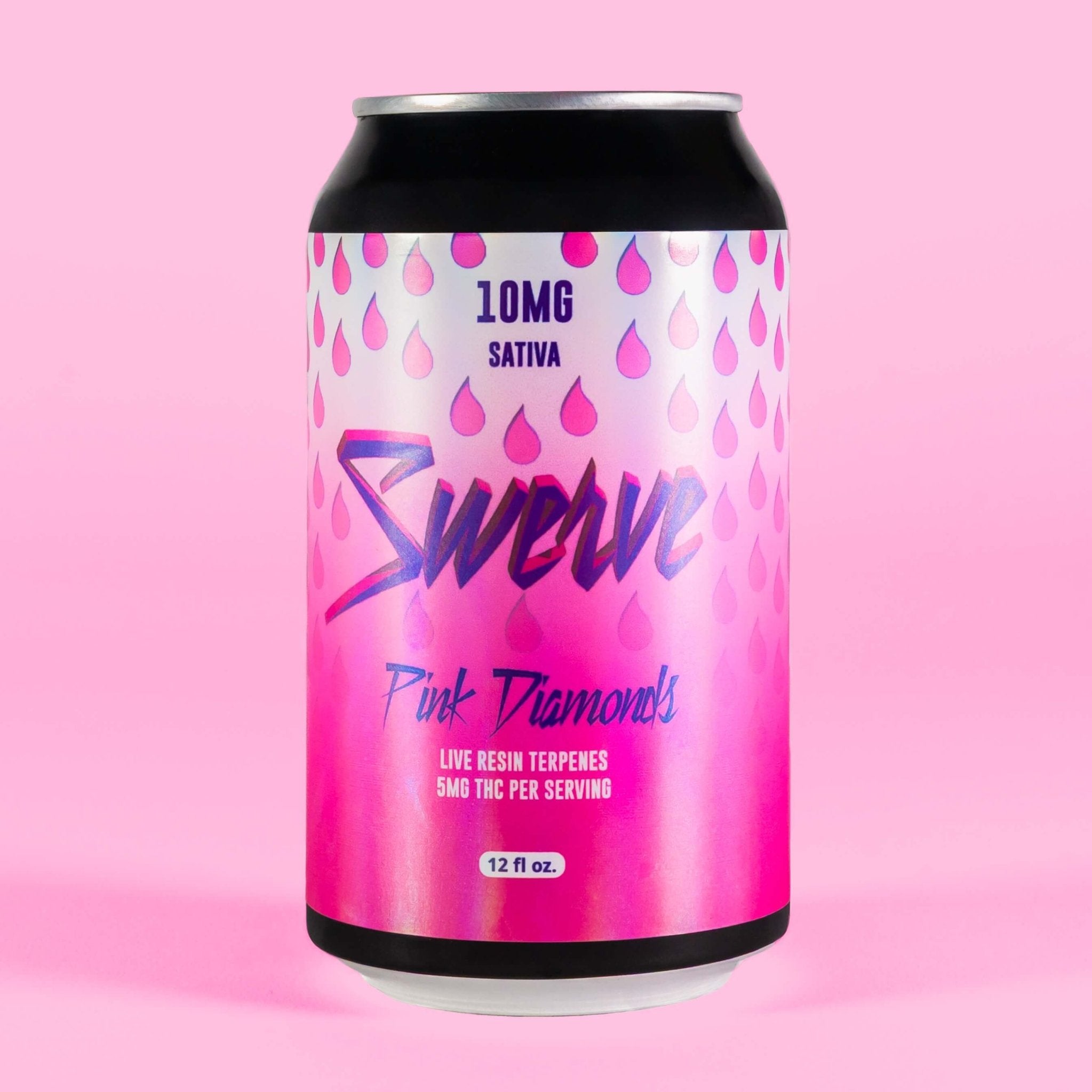 Swerve Pink Diamonds Seltzer – Live Resin Infused | 4-Pack