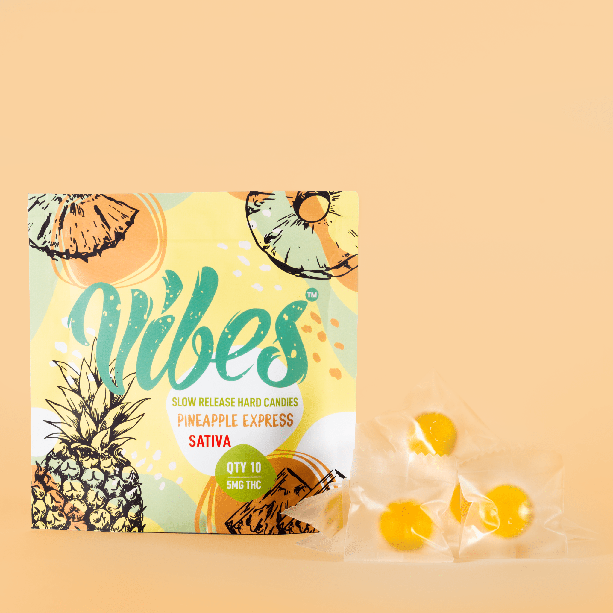 THC Hard Candy | Pineapple Express | 50mg | 10 Pack