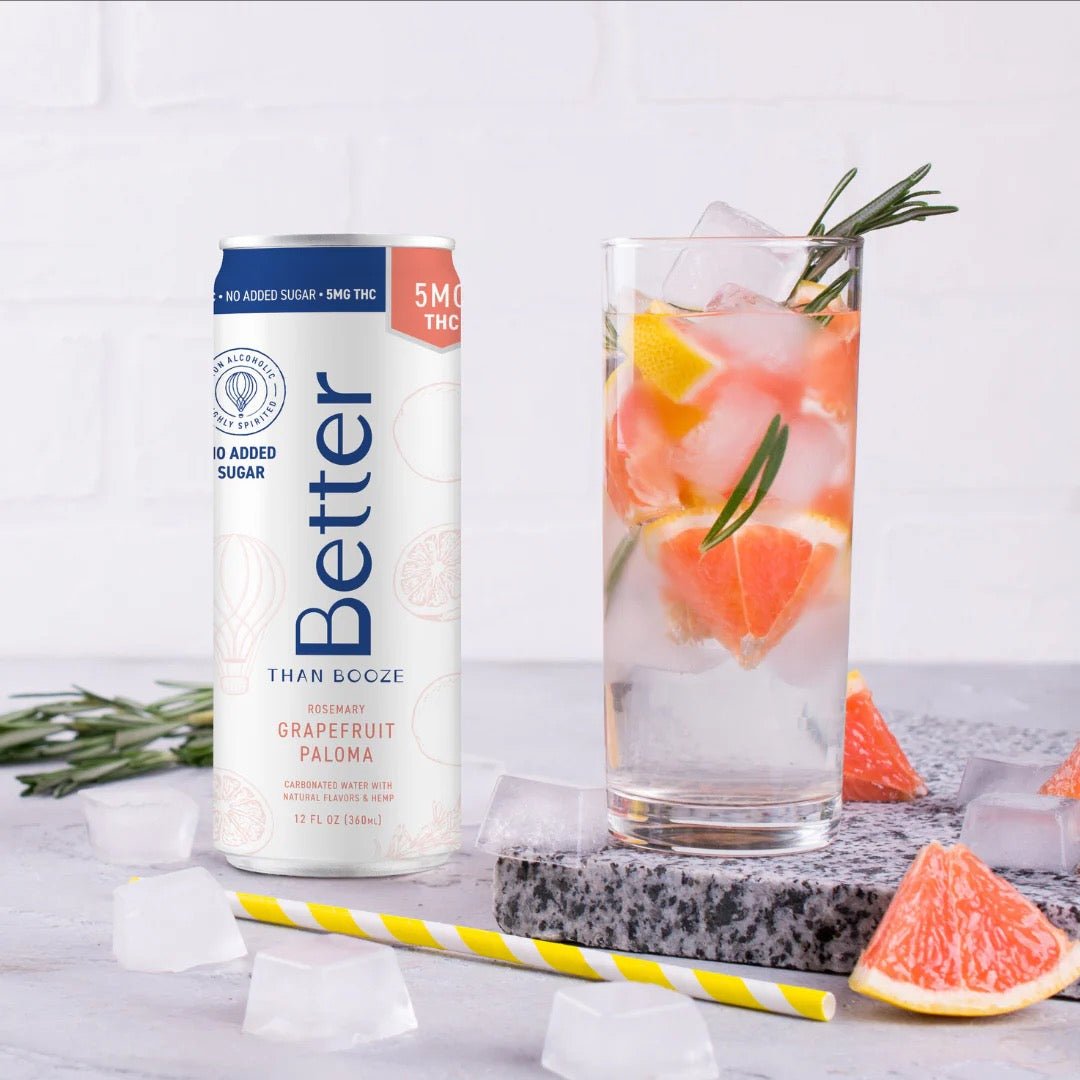 THC + No Sugar Added Rosemary Grapefruit Paloma