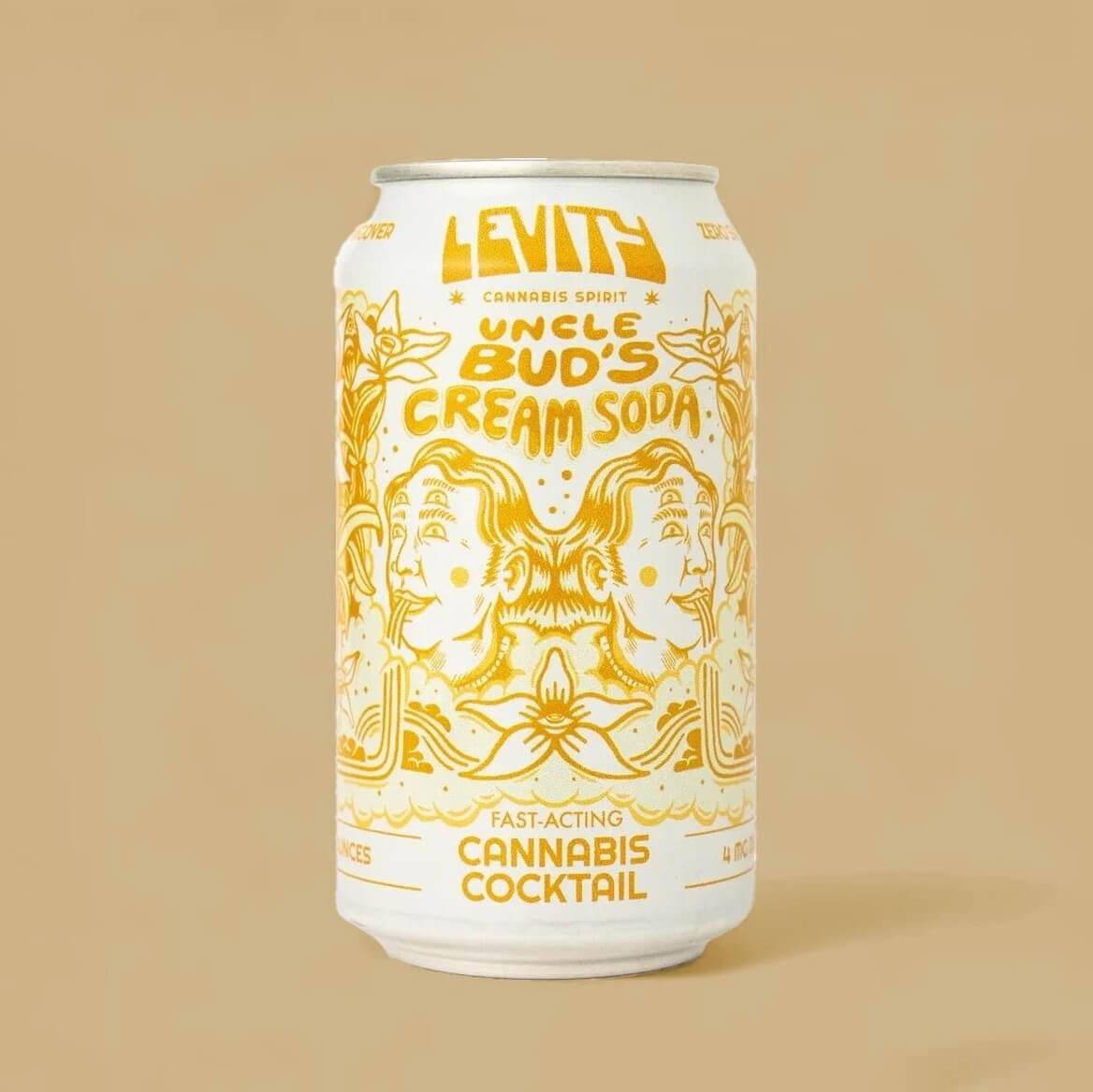 Uncle Bud's Cream Soda: 4mg Delta-9 THC Cocktail – 4pk