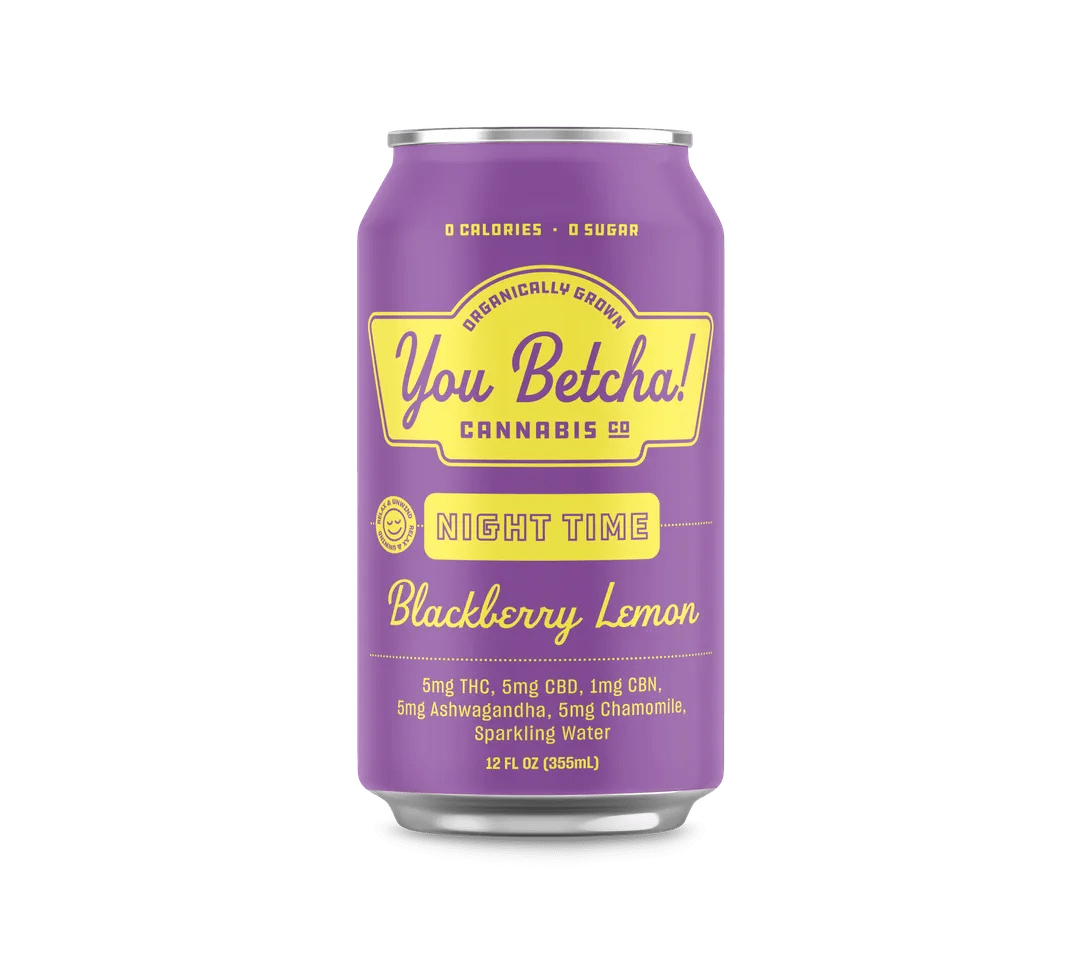 You Betcha! Blackberry Lemon Night Time Seltzer – 4-Pack