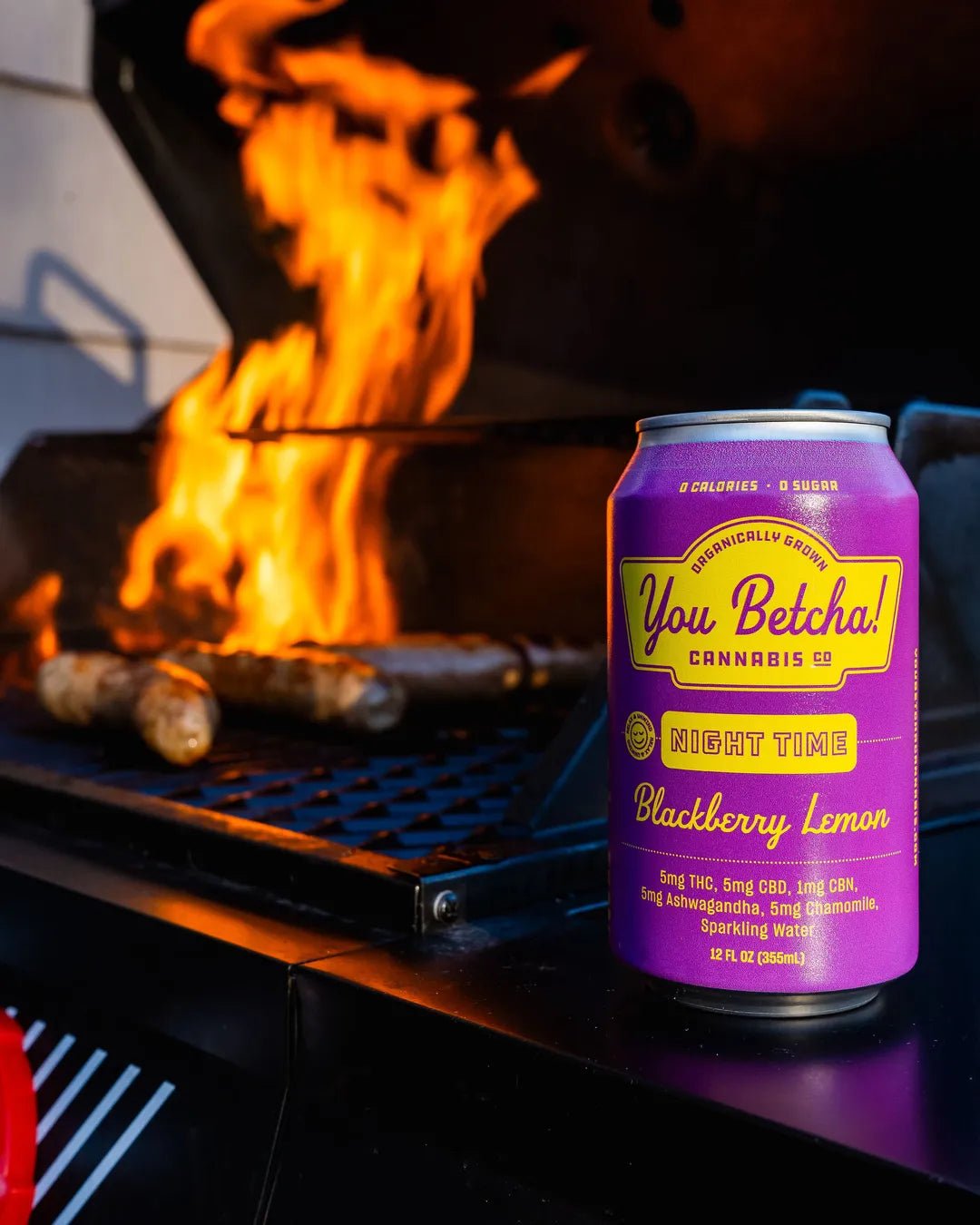 You Betcha! Blackberry Lemon Night Time Seltzer – 4-Pack