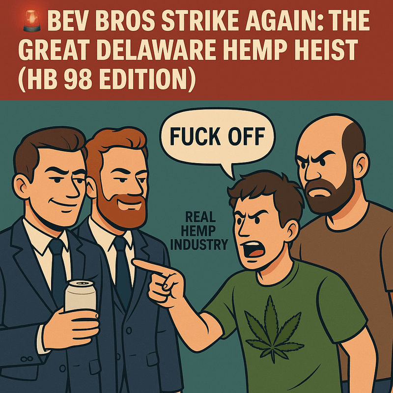 🚨 Bev Bros Strike Again: The Great Delaware Hemp Heist (HB 98 Edition) 🚨
