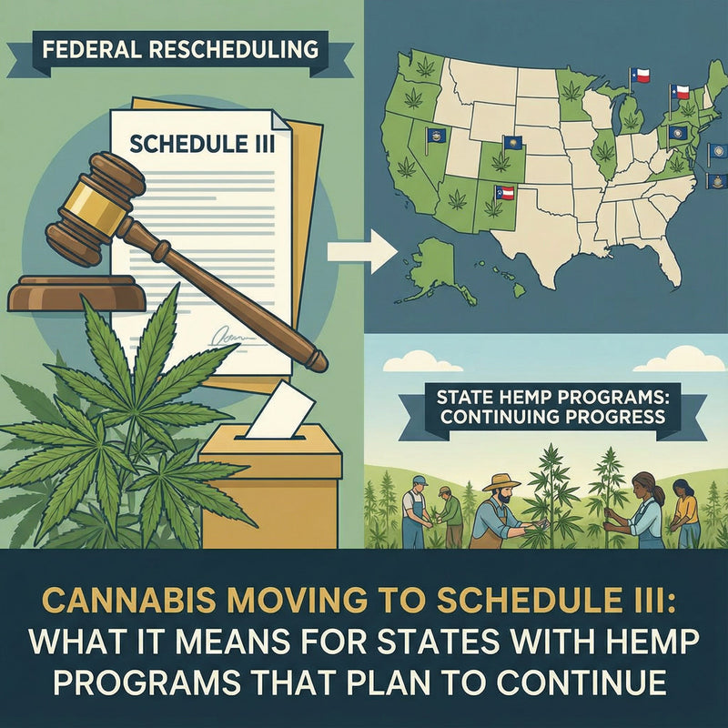 Cannabis Moving to Schedule III: What It Means for States That Plan to Continue Hemp Programs If a Federal Hemp Ban Goes Through