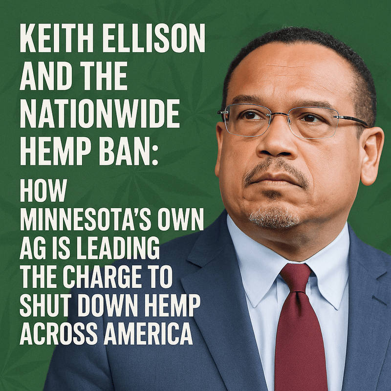 Keith Ellison and the Nationwide Hemp Ban: How Minnesota’s Own AG Is Leading the Charge to Shut Down Hemp Across America