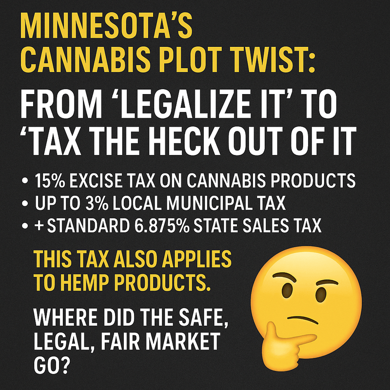 Minnesota’s High Taxes and Higher Hypocrisy: The Cannabis Plot Twist No One Asked For