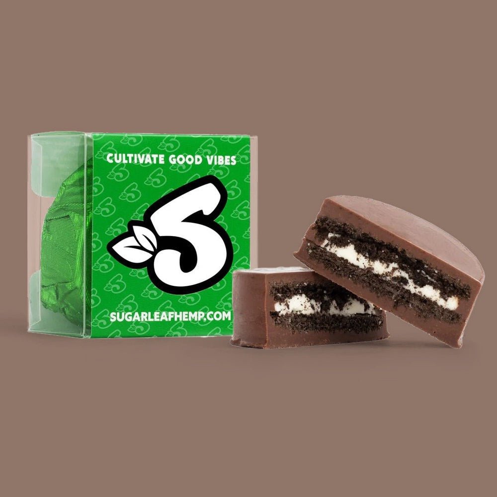 100 MG Delta-9 THC Chocolate Dipped Cookie | Milk Chocolate