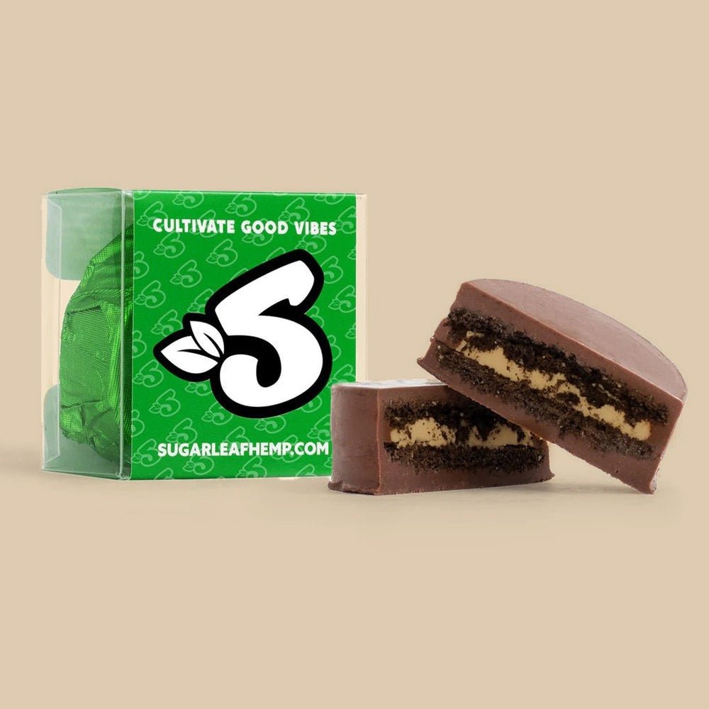 100 MG Delta-9 THC Chocolate Dipped Cookie | Peanut Butter