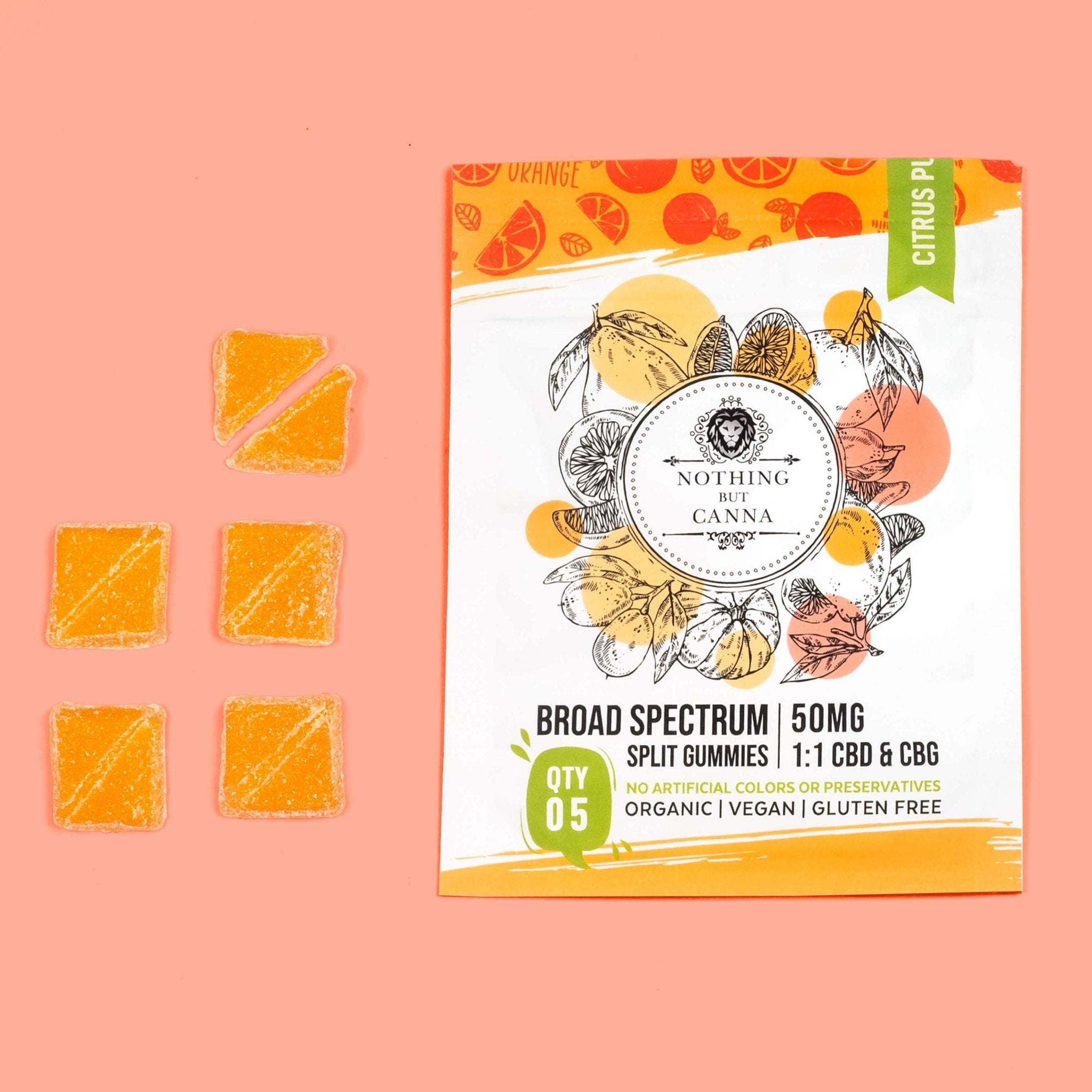 1:1 CBG & CBD | New Formula | Broad Spectrum Split Gummies