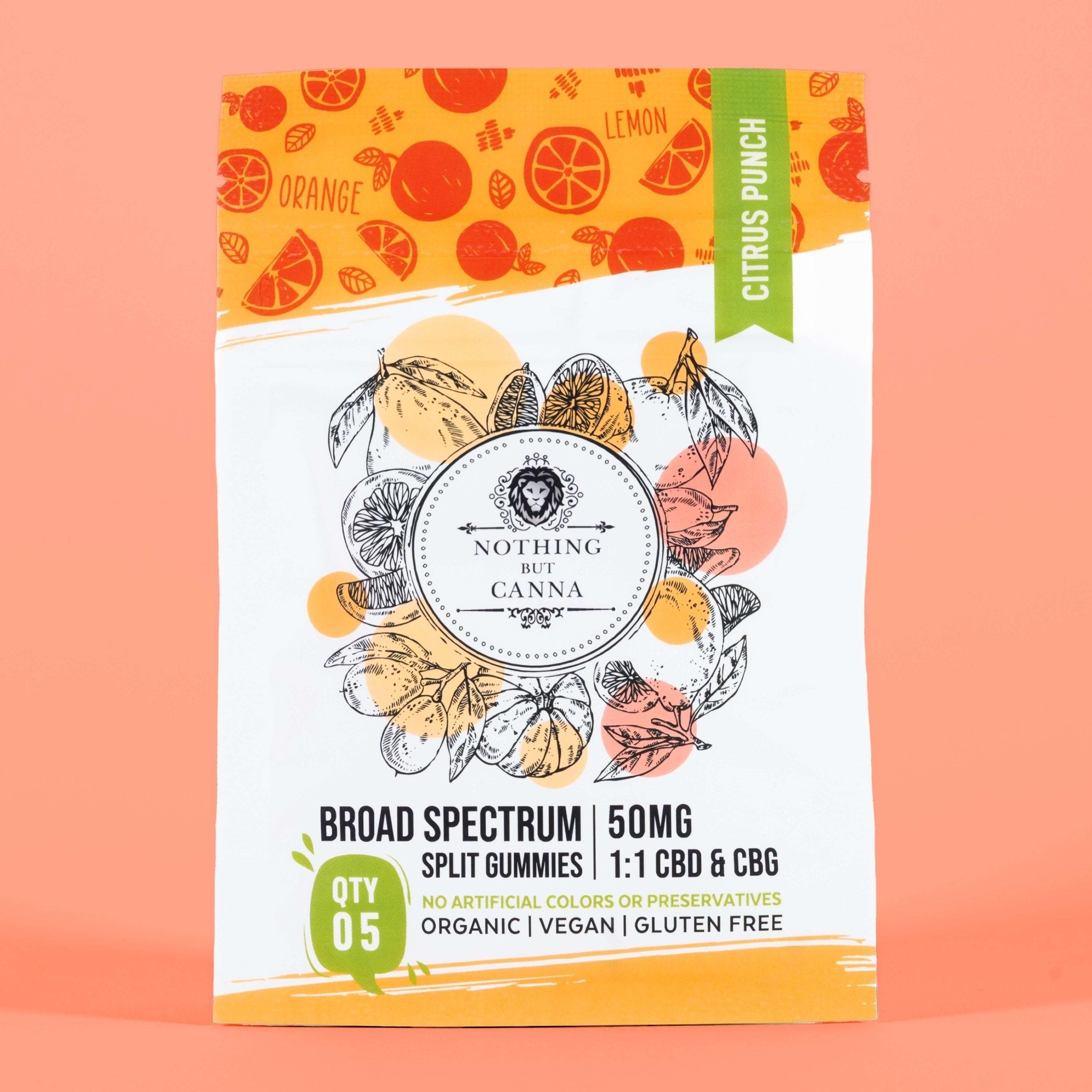 1:1 CBG & CBD | New Formula | Broad Spectrum Split Gummies