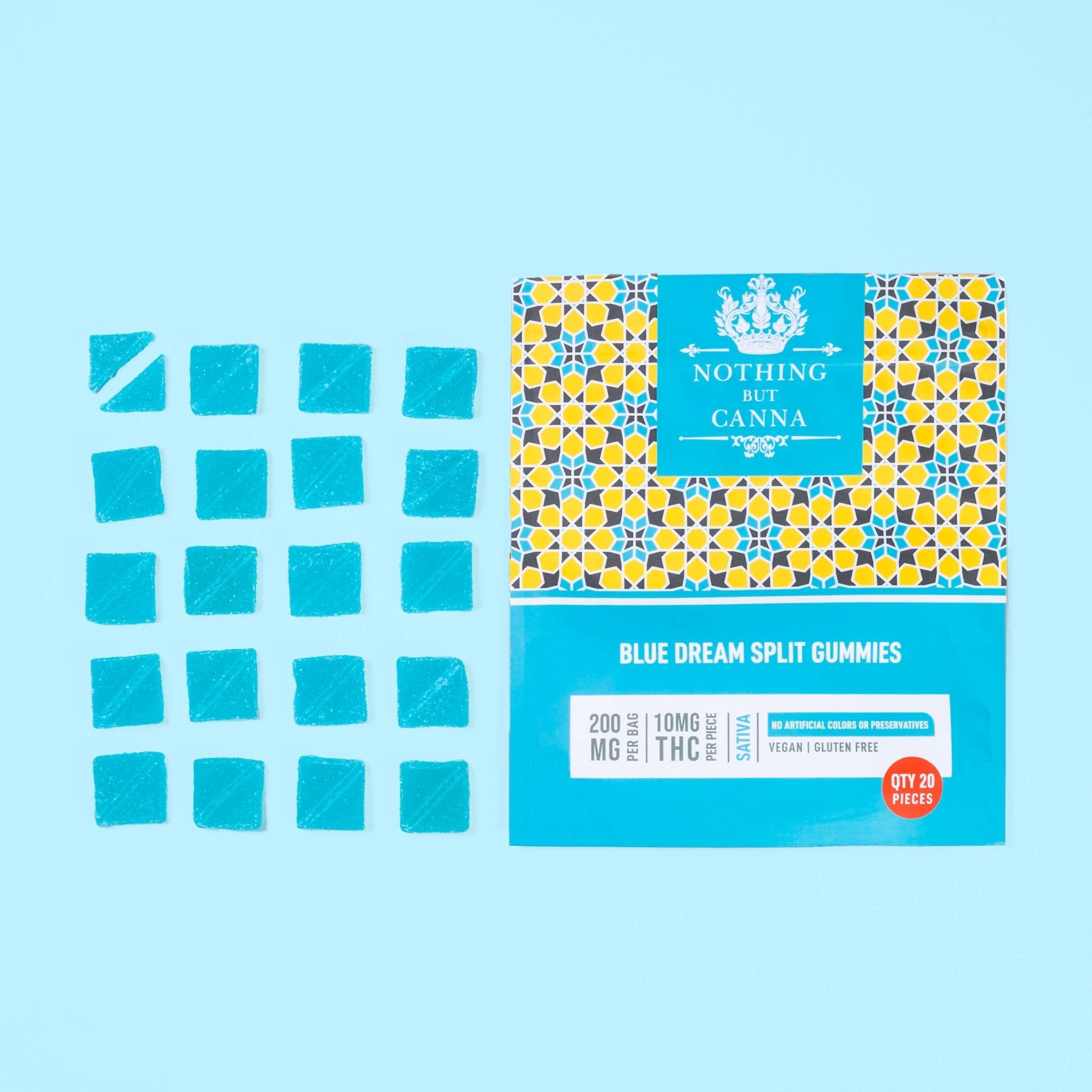 200mg THC Gummies | Blue Dream Sativa | 20 Pack