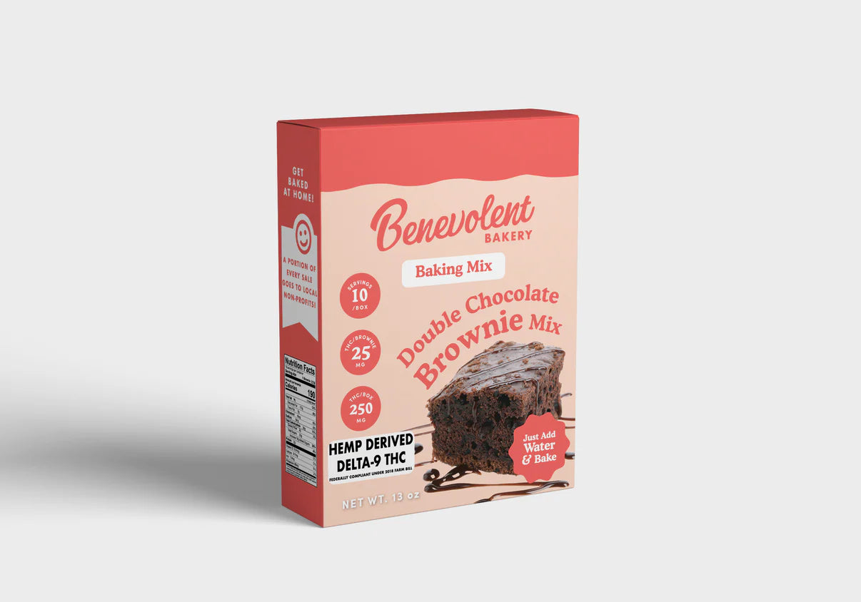 Benevolent Bakery Double Chocolate THC Brownie Mix | 250mg THC