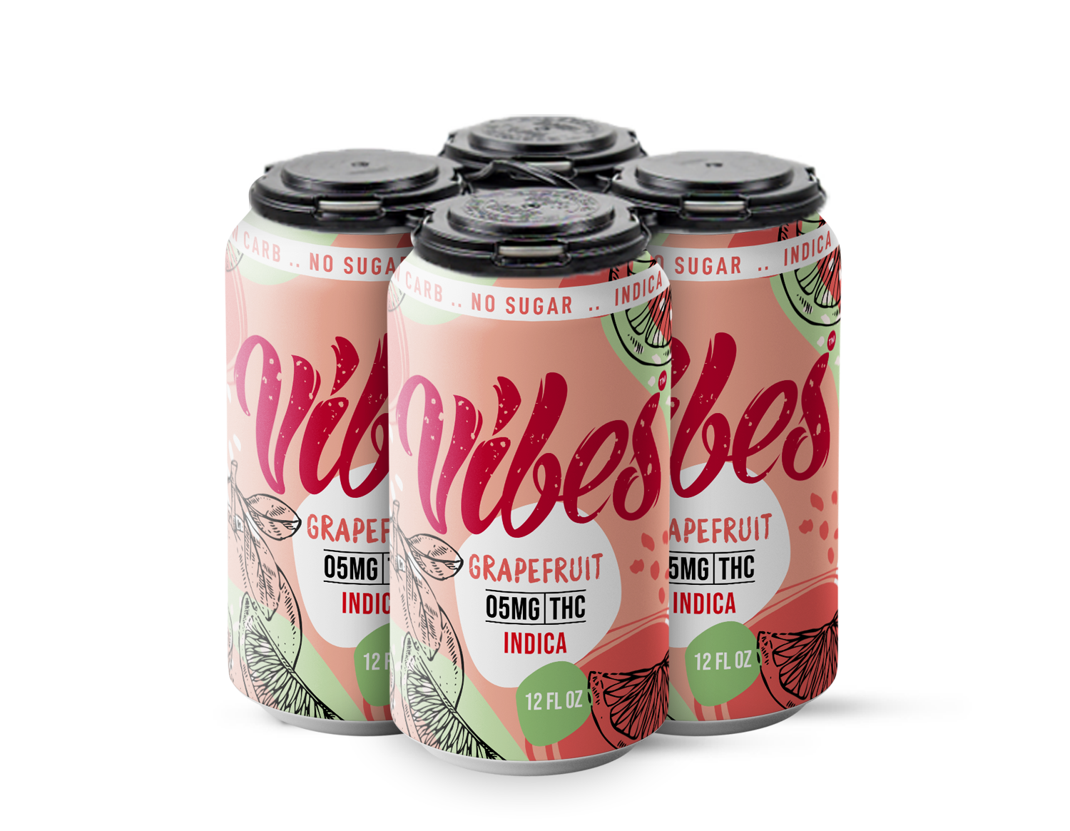 Vibes THC Drink - Fresh Grapefruit