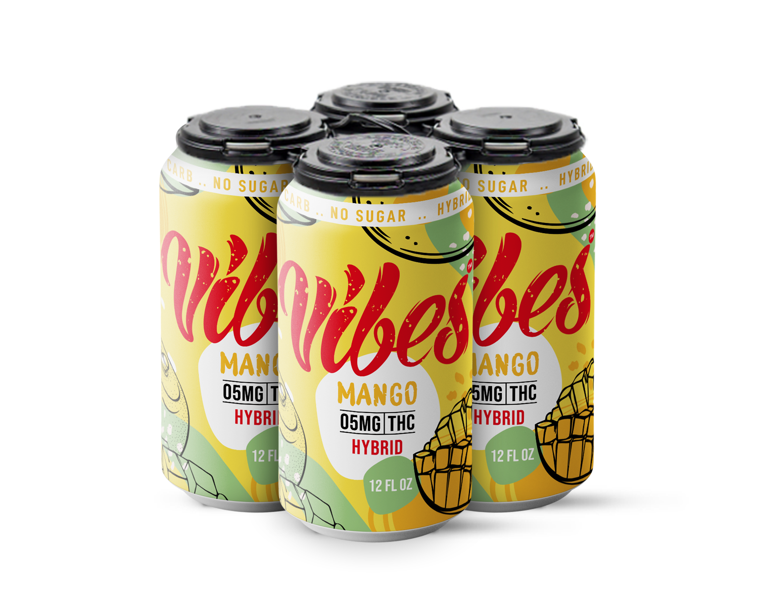Vibes THC Drink - Fresh Mango