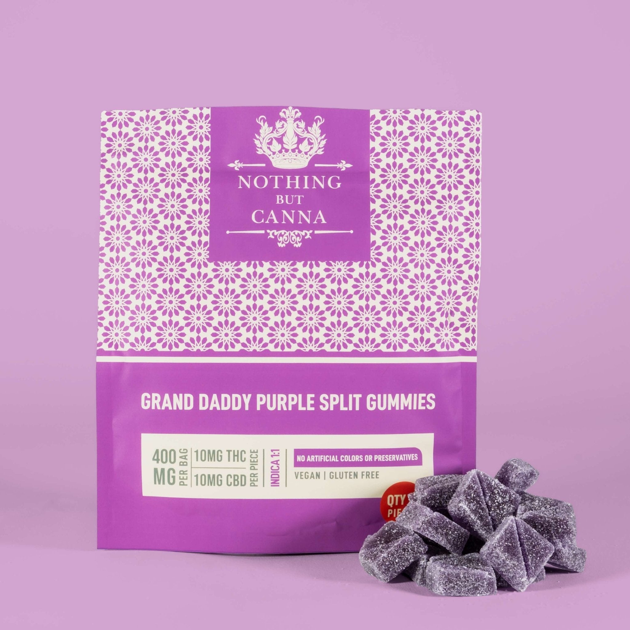 400mg THC & CBD Gummies - Grand Daddy Purples
