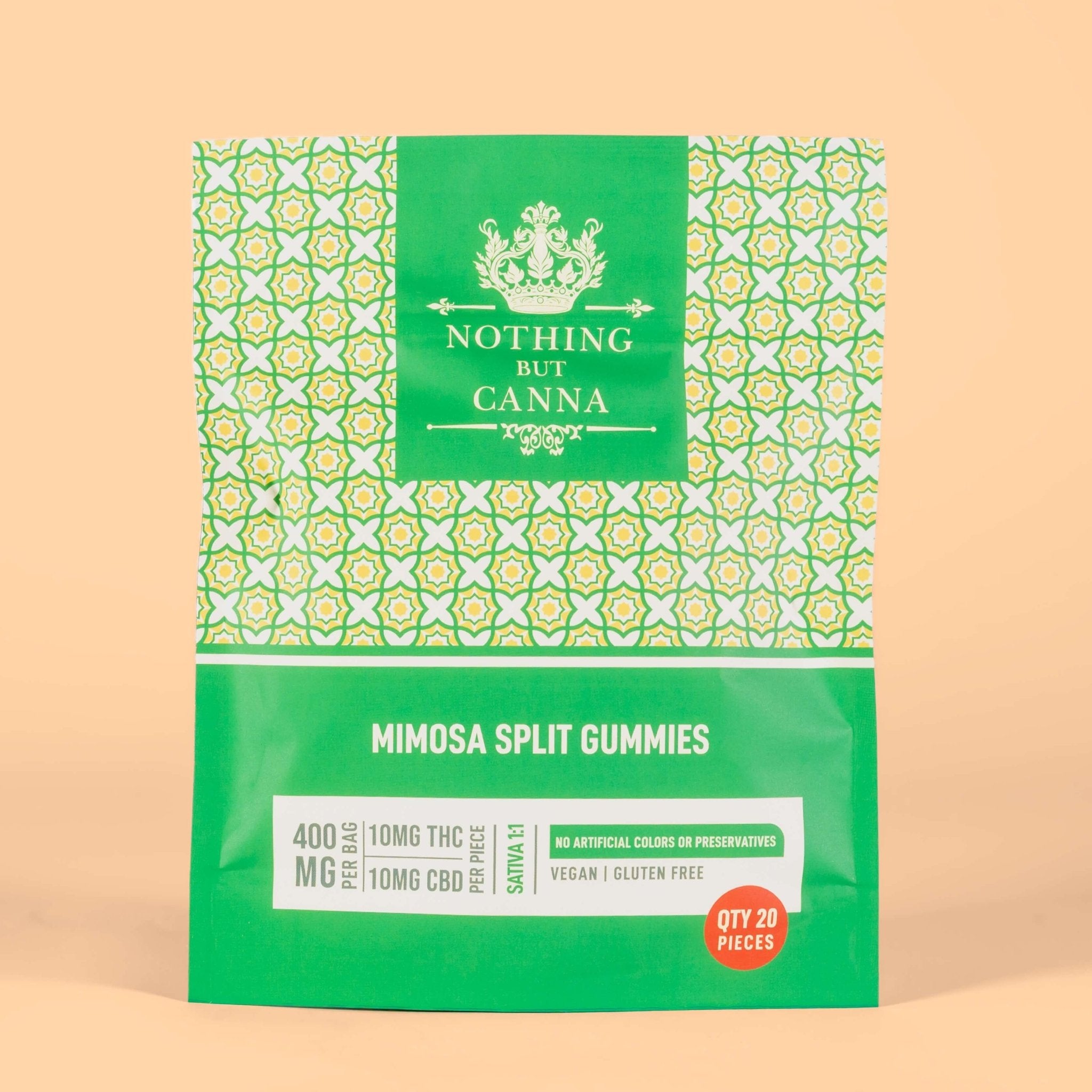 400mg THC & CBD Gummies | Sativa Mimosa | 20 Packs