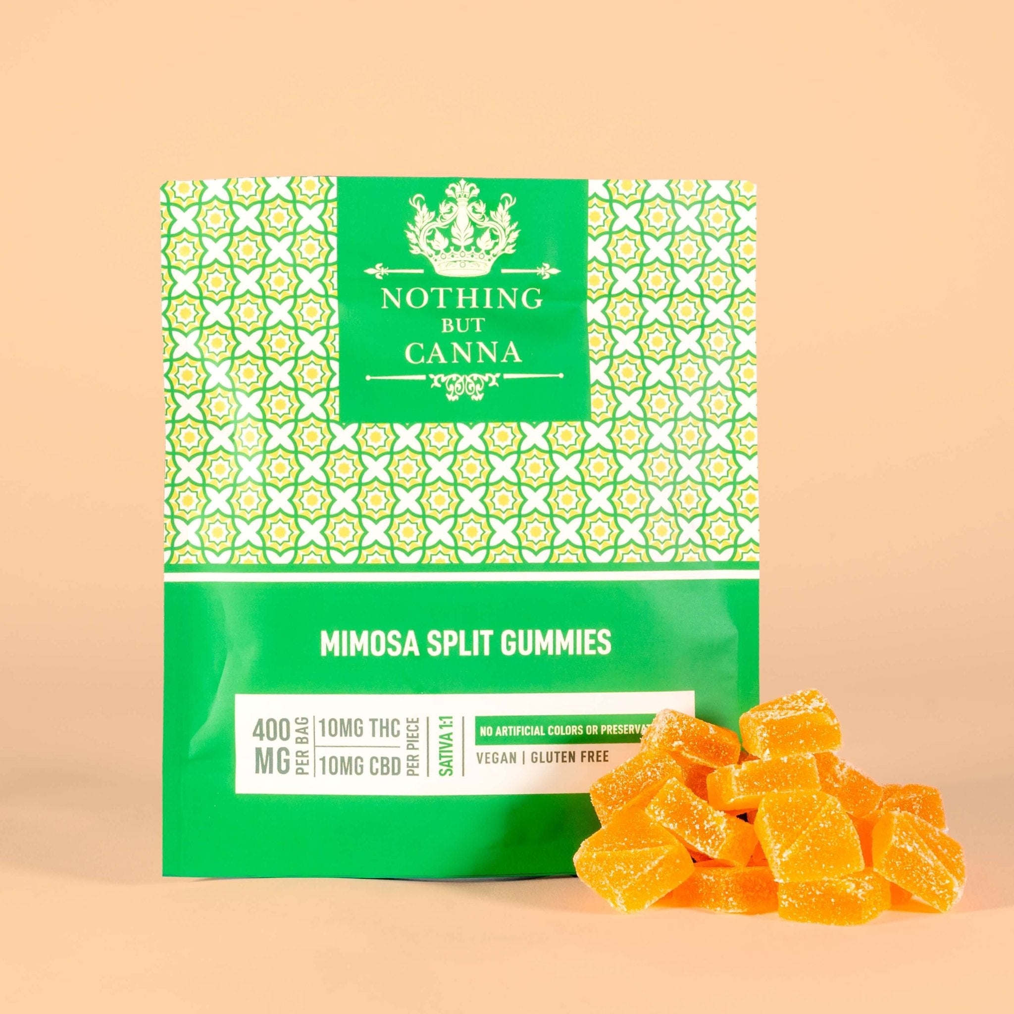 400mg THC & CBD Gummies | Sativa Mimosa | 20 Packs