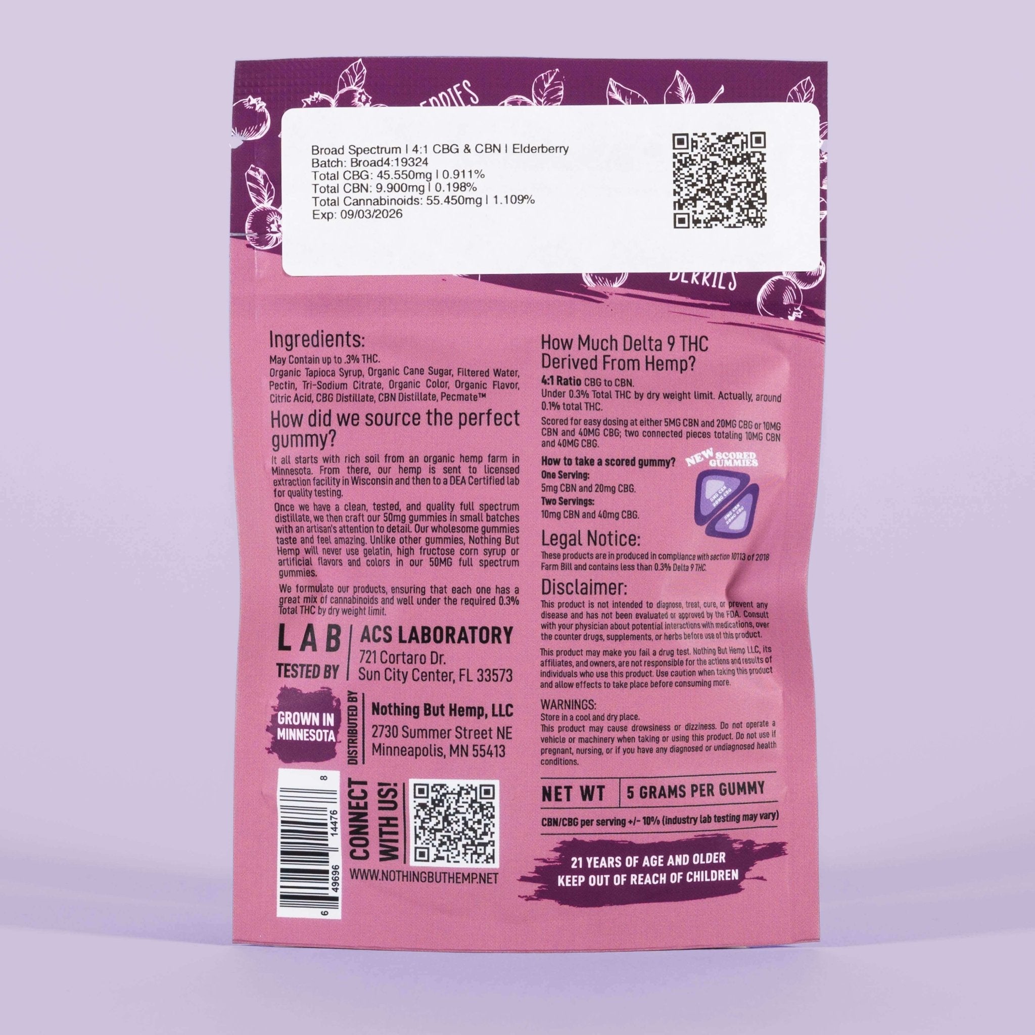 4:1 CBG & CBN | Broad Spectrum Split Gummies | New Sleep Formula