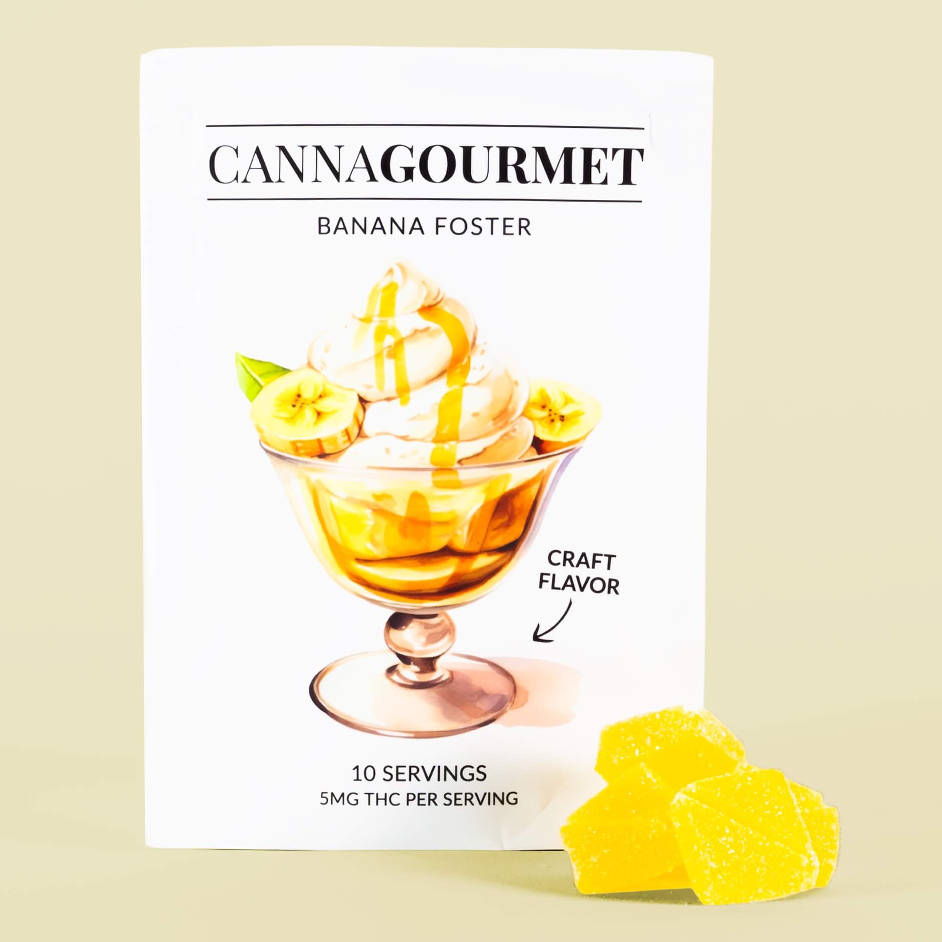 50mg THC Gummies Banana Fosters